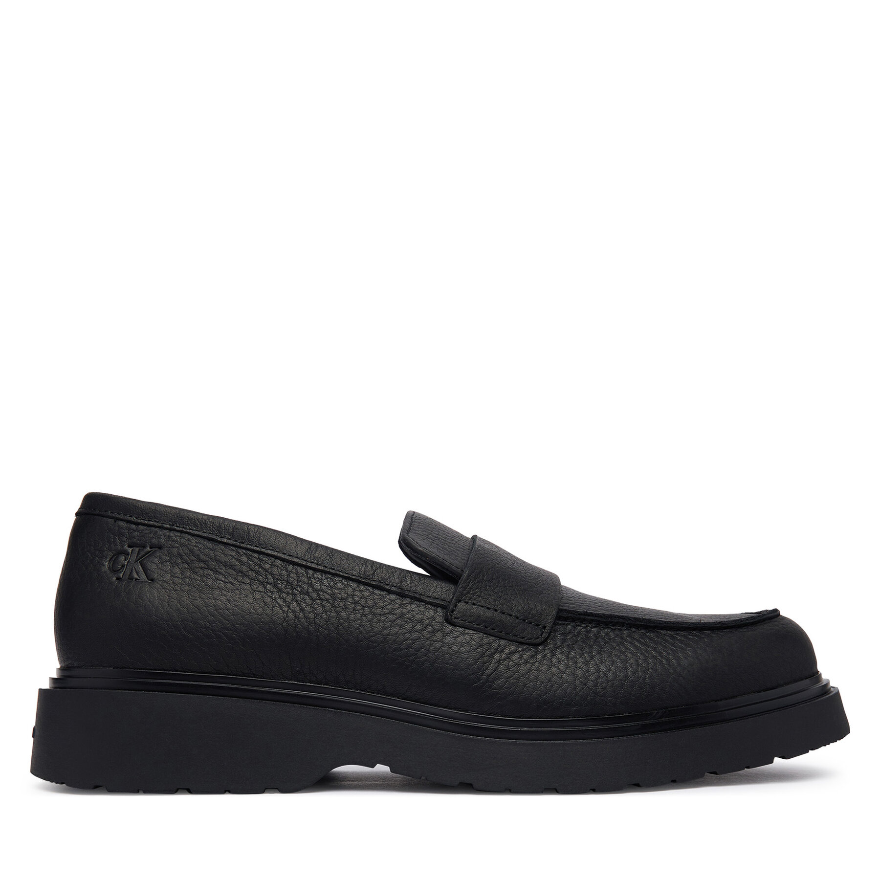 Čevlji brez vezalk Calvin Klein Combat Ess Loafer Tu Lth HM0HM02347 Črna