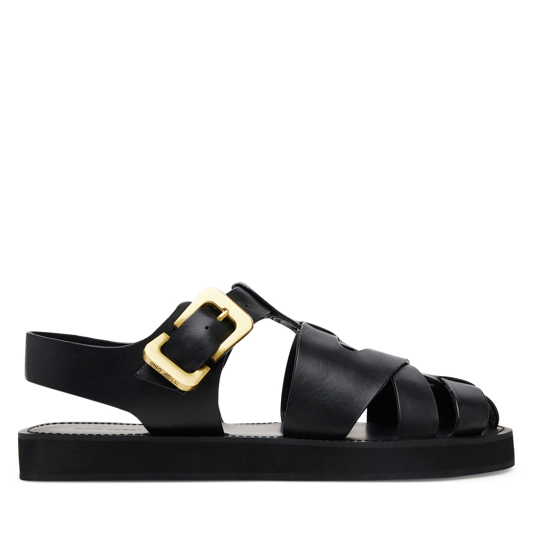 Mujer Sandalias Gino Rossi, Talla : 37, Negro, LOCK-CS882-HM-01