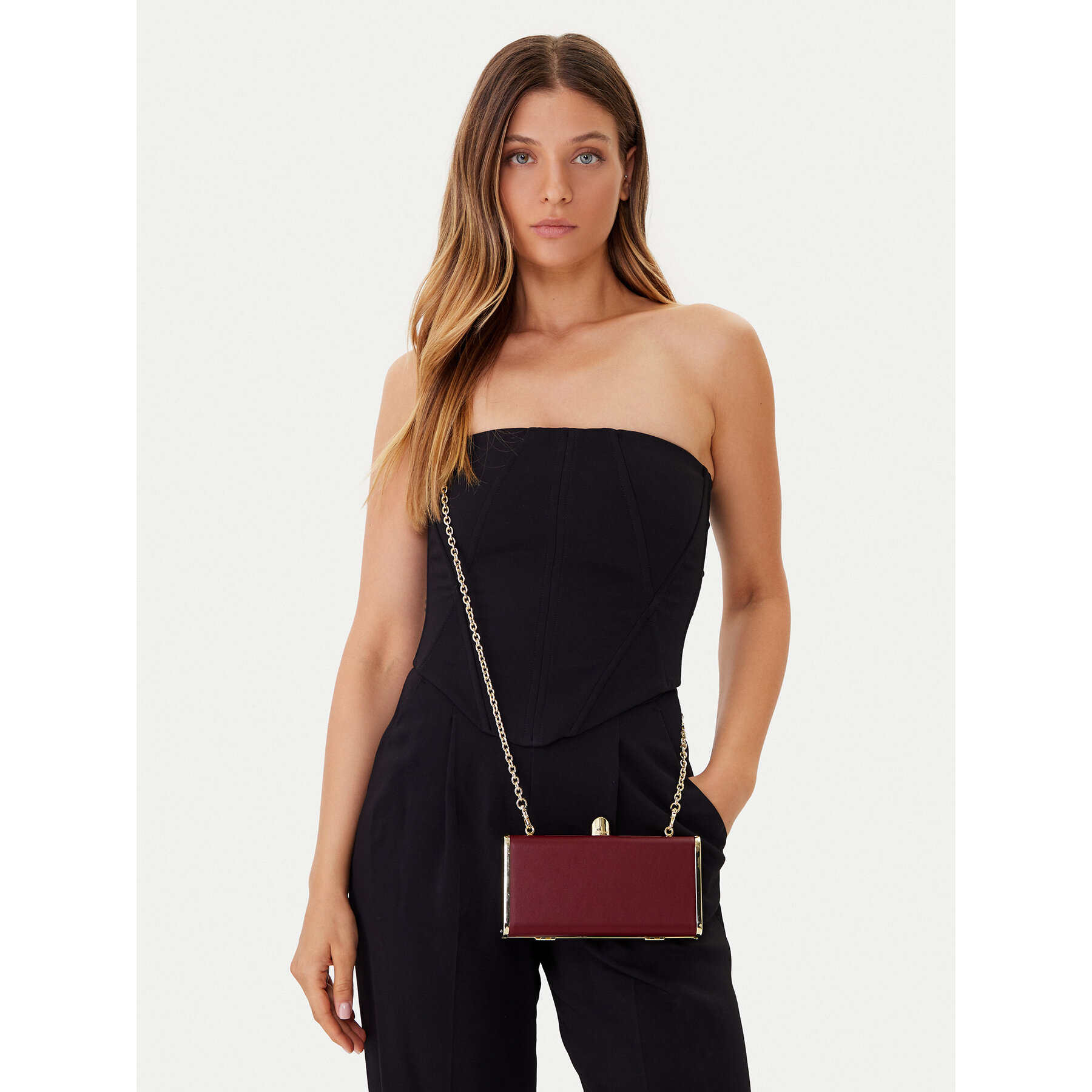 Geantă Coccinelle TR5 Coccinelleliv E1 TR5 19 01 01 Vișiniu