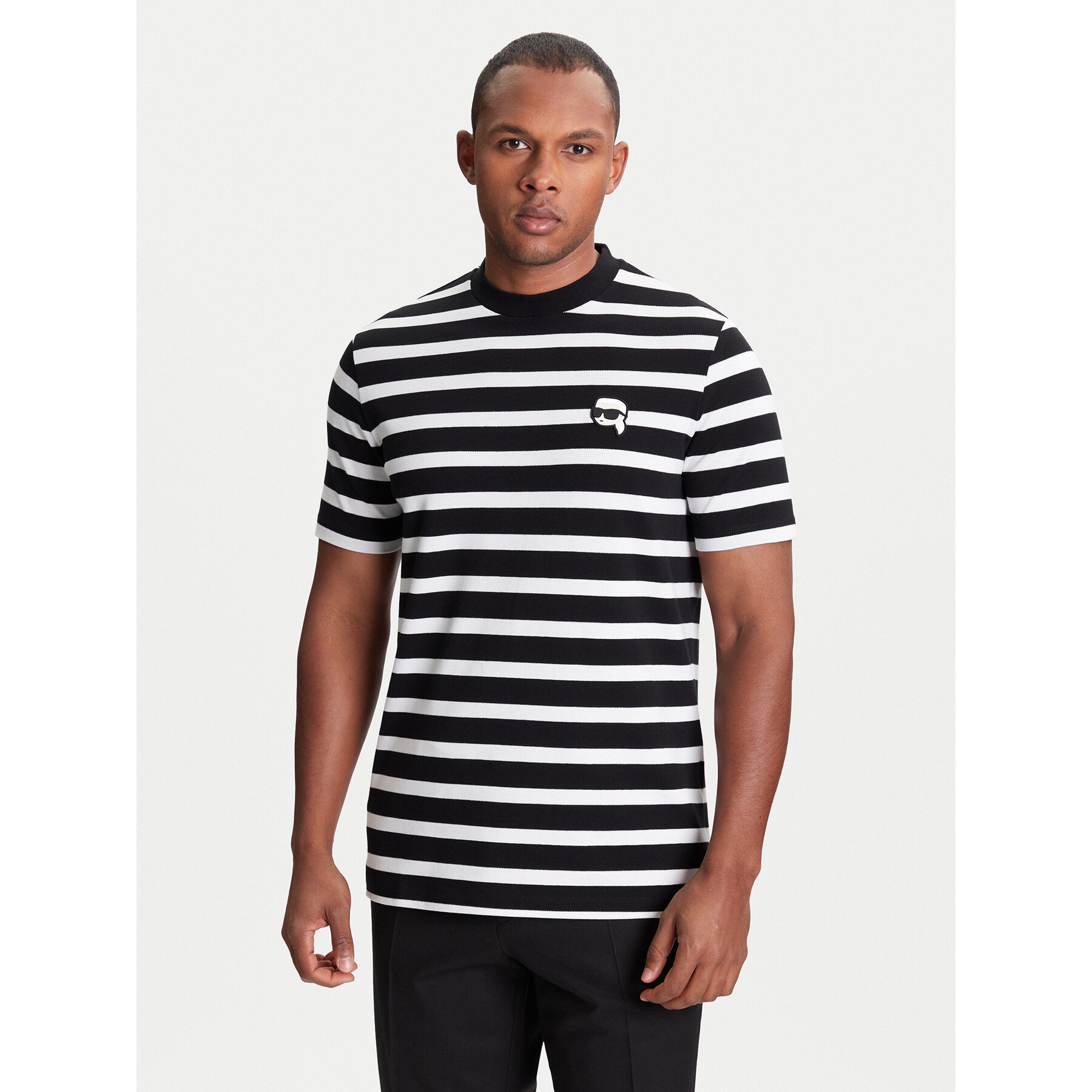 KARL LAGERFELD Póló 755022 553231 Fekete Regular Fit
