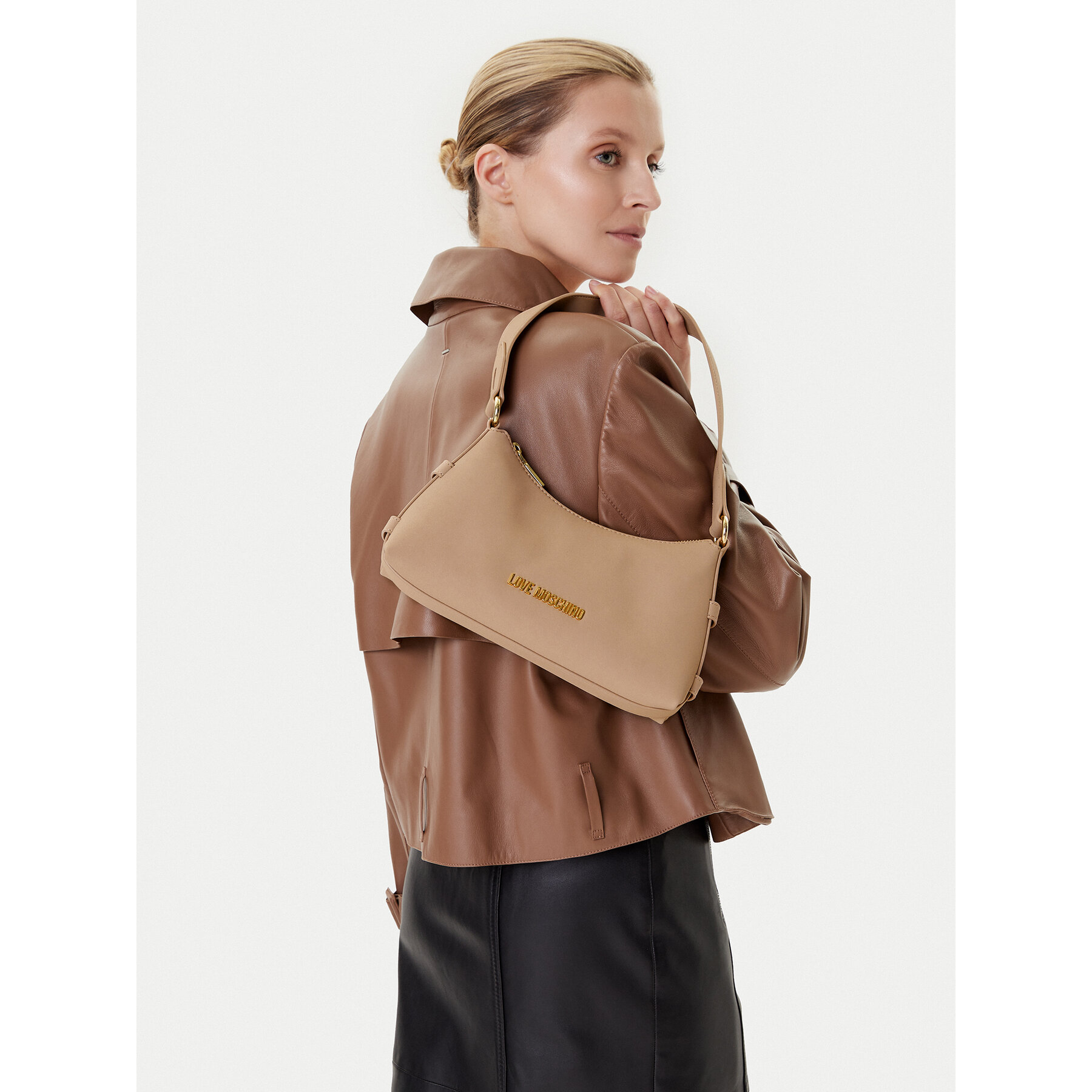 Geantă LOVE MOSCHINO JC4169PP1NLB0104 Bej