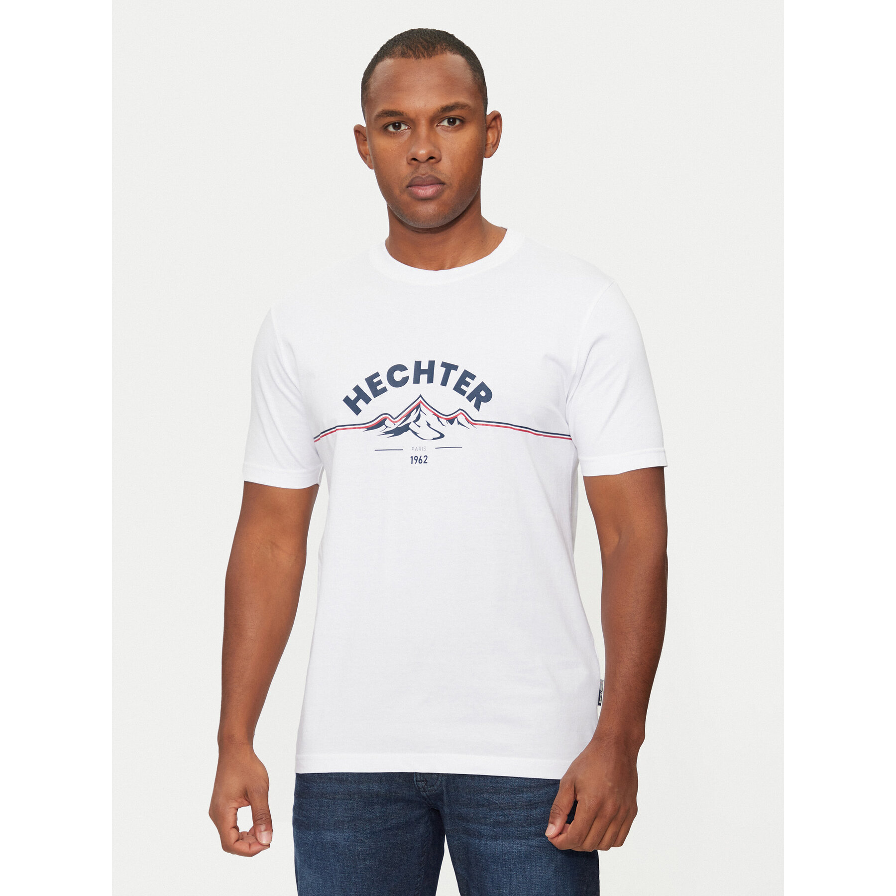 Hechter Paris Hechter Paris T-Shirt 75014 142919 Λευκό Regular Fit