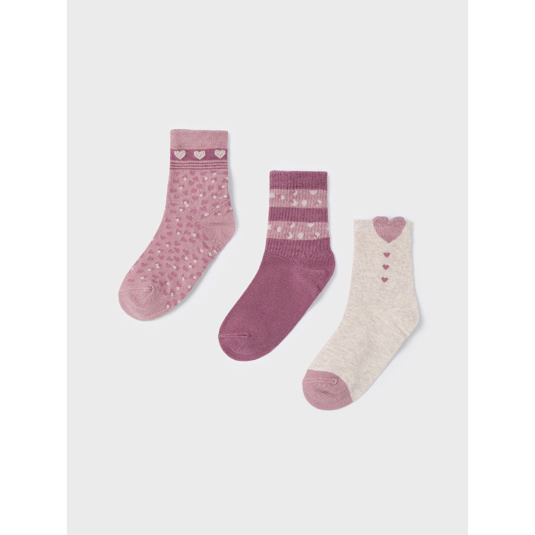 3 pares de calcetines altos para niño Mayoral 10808 Rosa