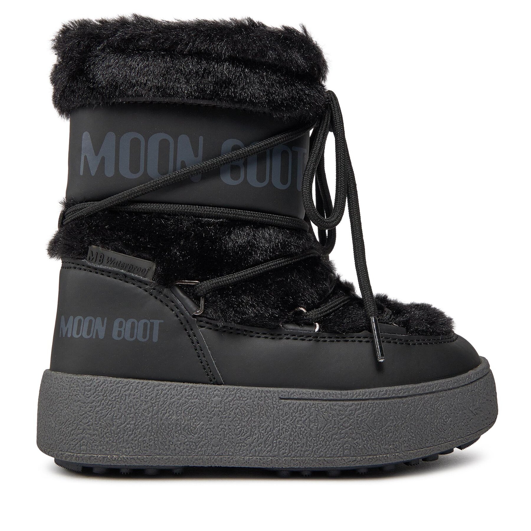 Čizme za snijeg Moon Boot Jtrack Faux Fur Wp 34300900001 Black 001