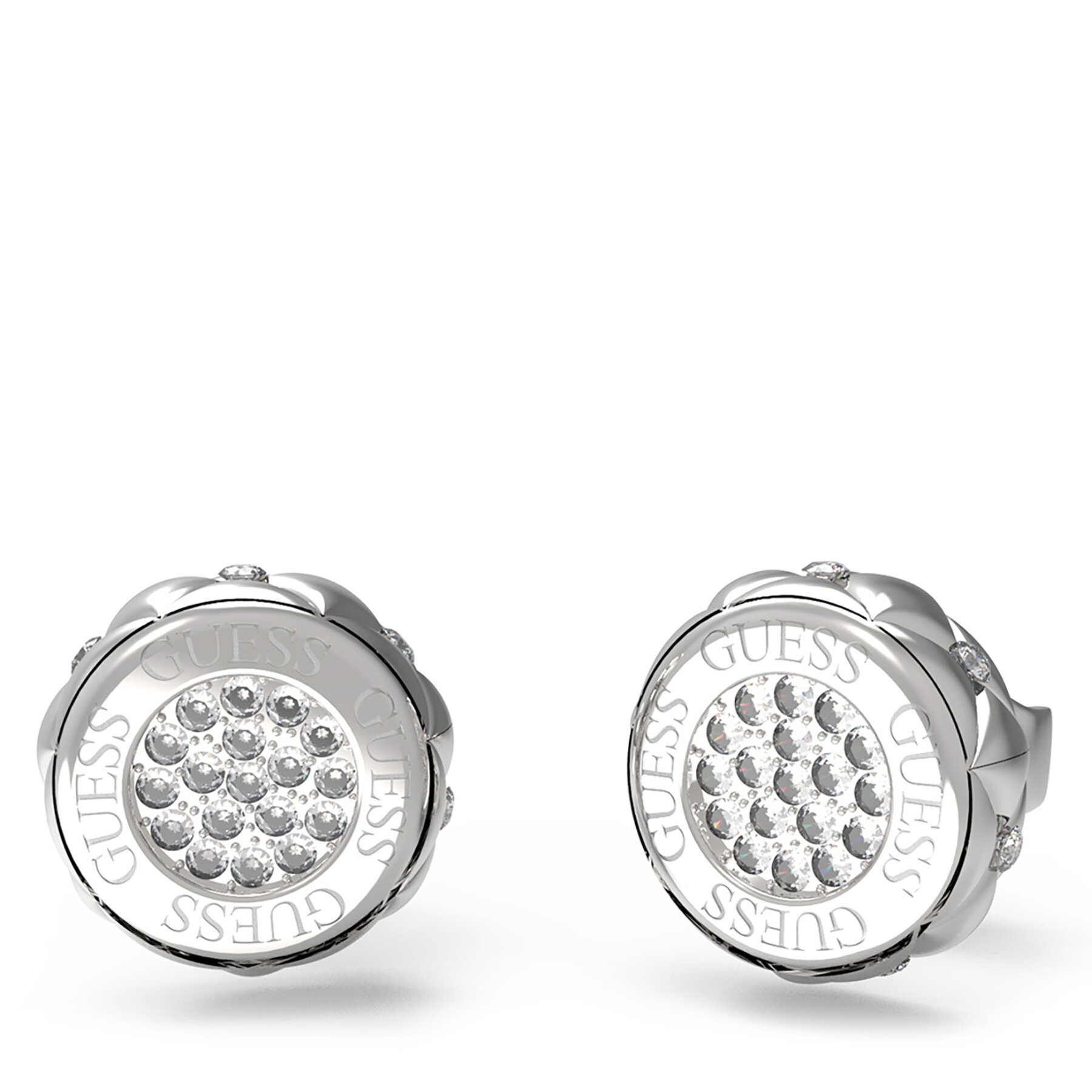 Náušnice Guess JUBE04 595JW Strieborná