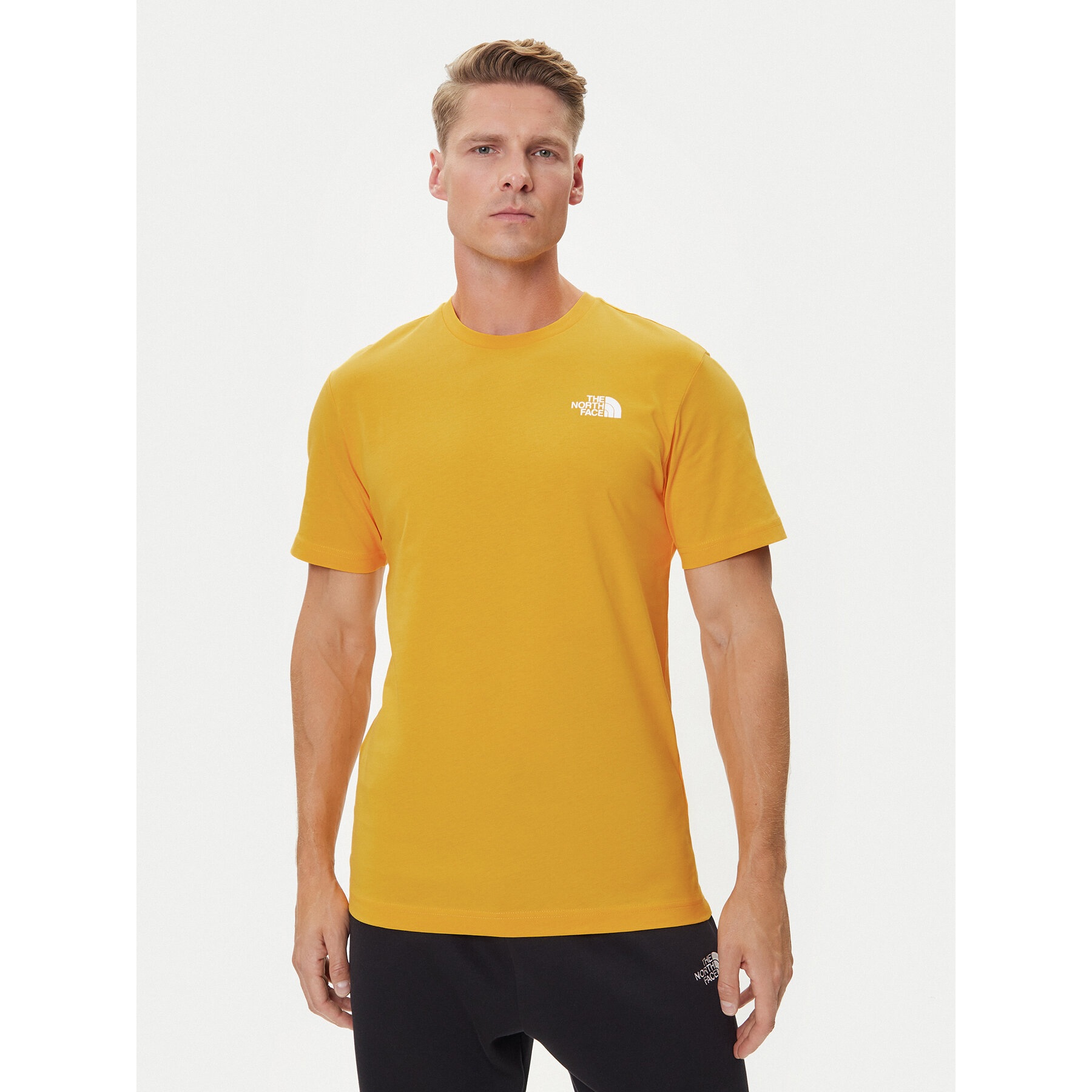 The North Face T-Shirt Redbox NF0A87NP Gelb Regular Fit