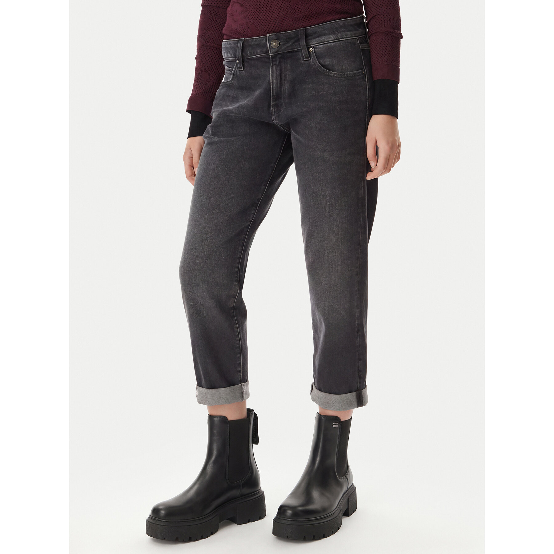 G-Star Raw Τζιν Kate D15264-C293 Γκρι Boyfriend Fit