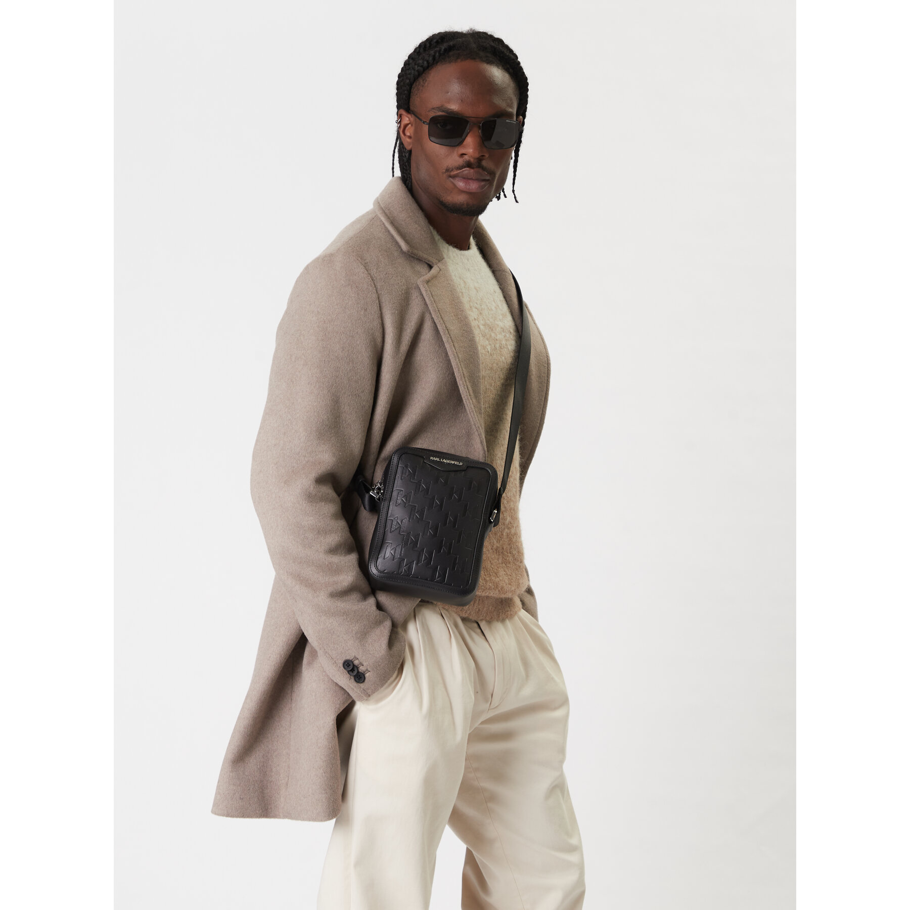 Geantă crossover KARL LAGERFELD B1M30210 Negru