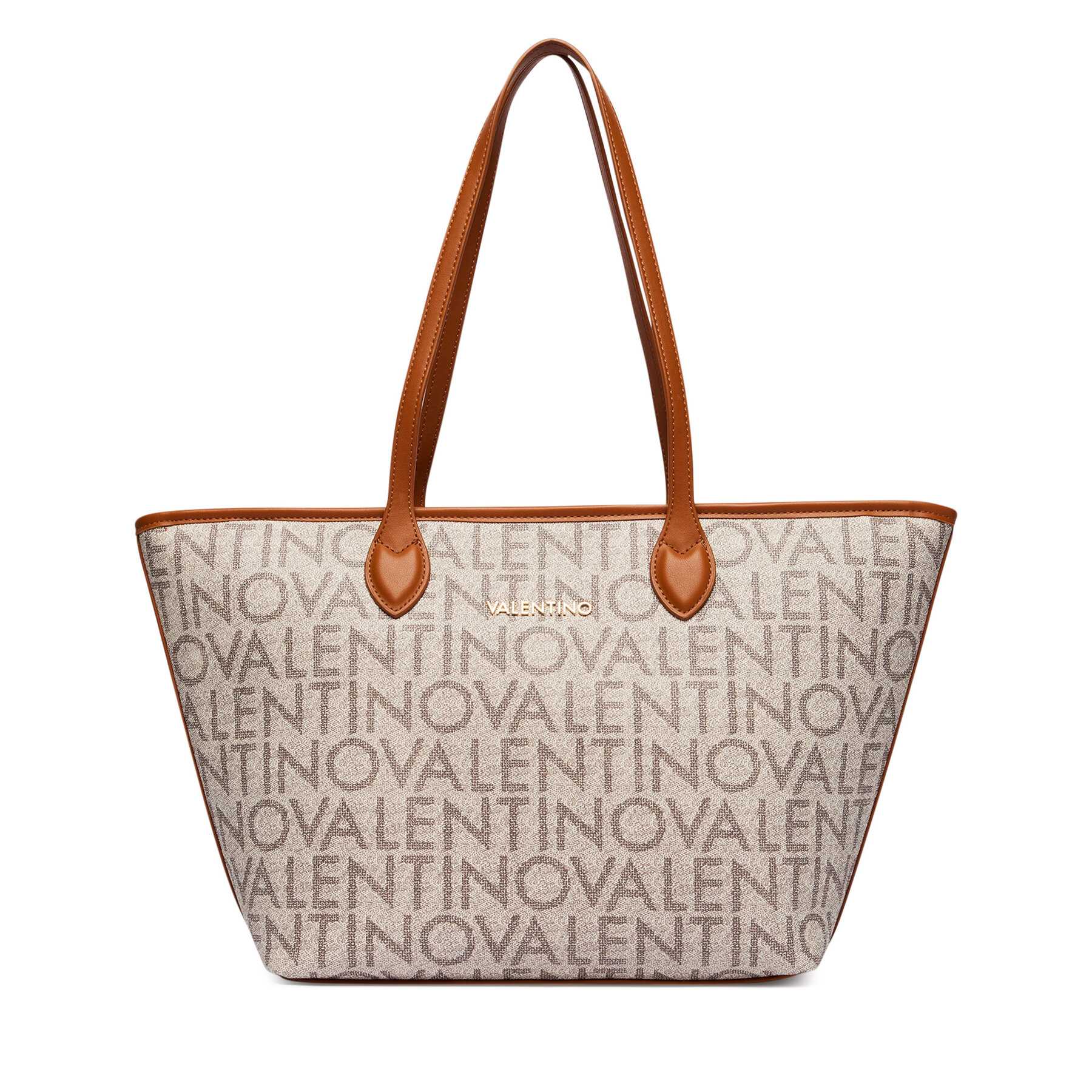 Ročna torba Valentino Logo VBSA1F02 Bež