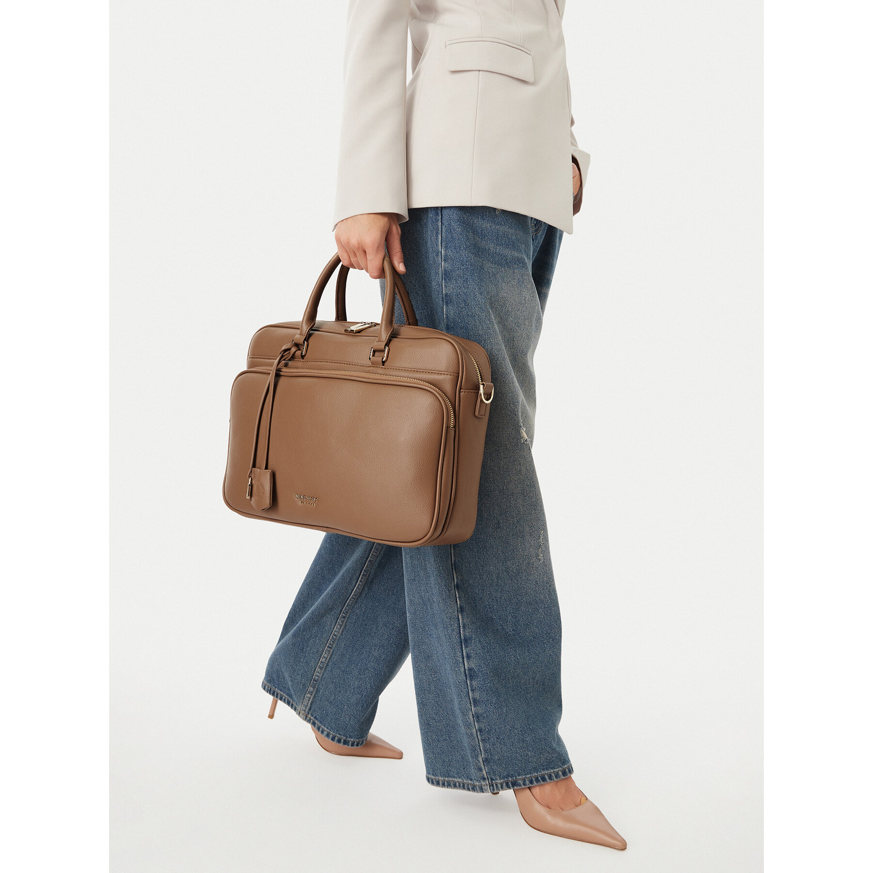 Taška na laptop Nine West EO-LUXE SOCIETY-LA374-4792 Béžová