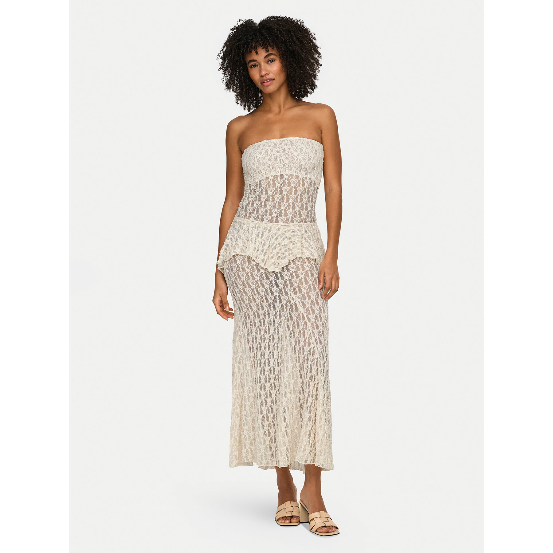 ONLY Maxirock Aya 15375833 Creme Regular Fit
