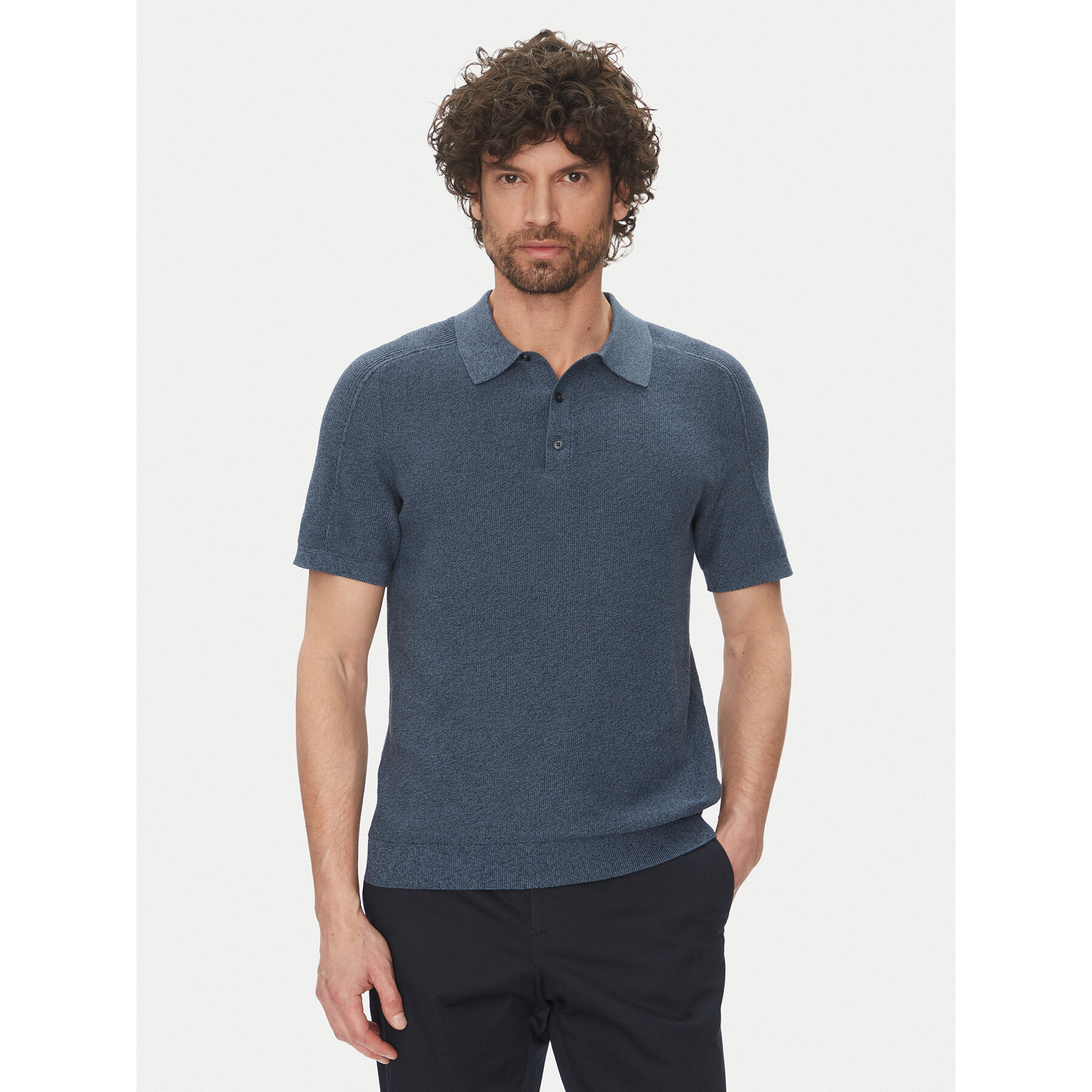 Michael Kors Polo CS560GO469 Blu Regular Fit