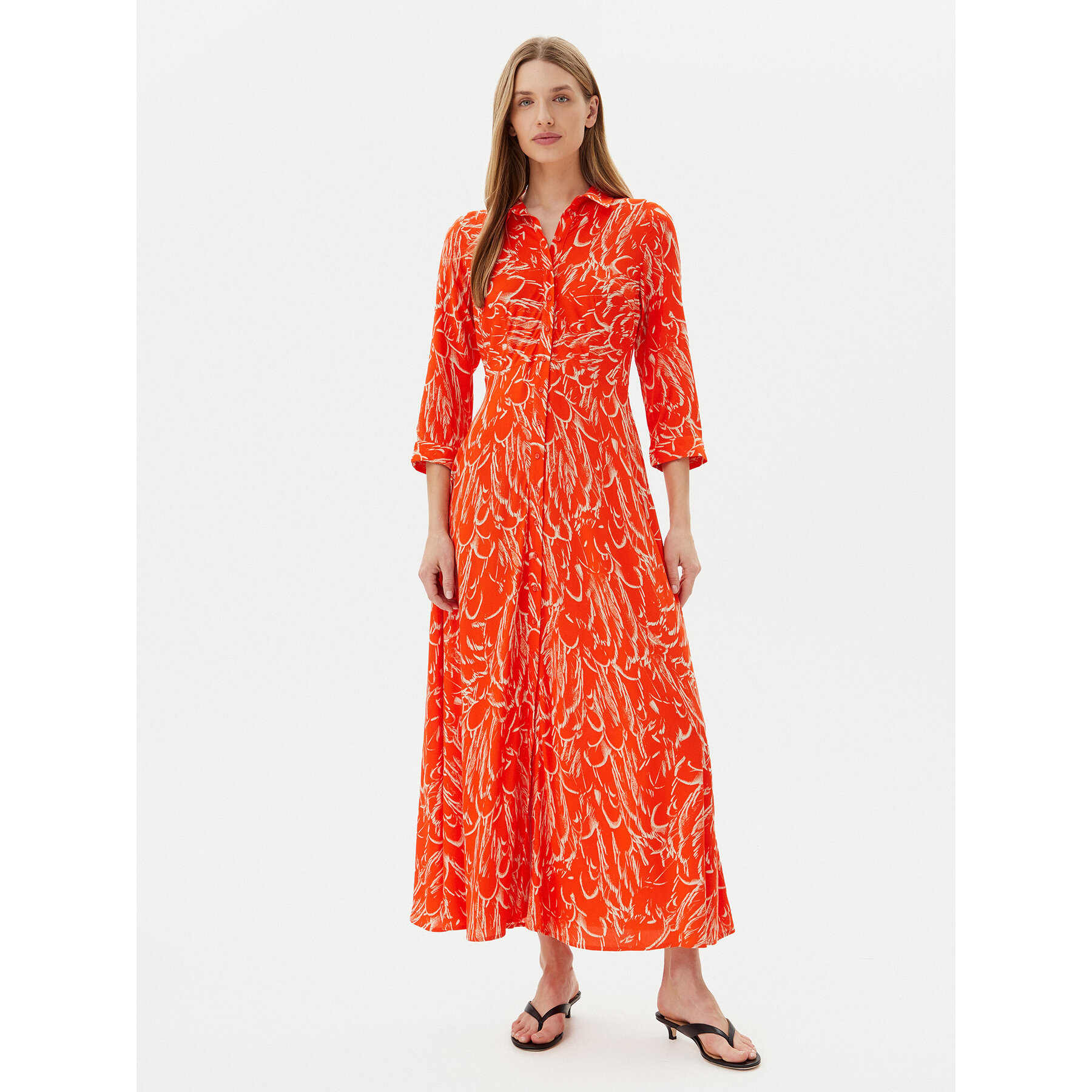 YAS Hemdkleid Savanna 26022663 Orange Loose Fit