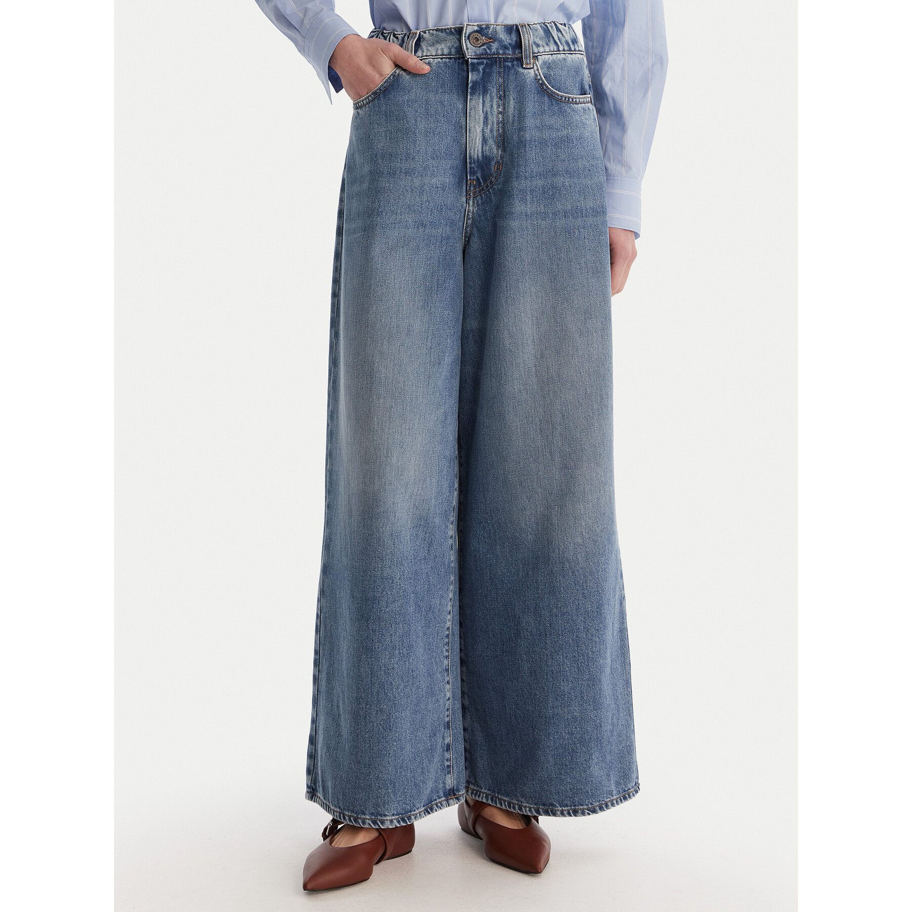 Weekend Max Mara Jeans Abete 2615181101 Dunkelblau Wide Leg