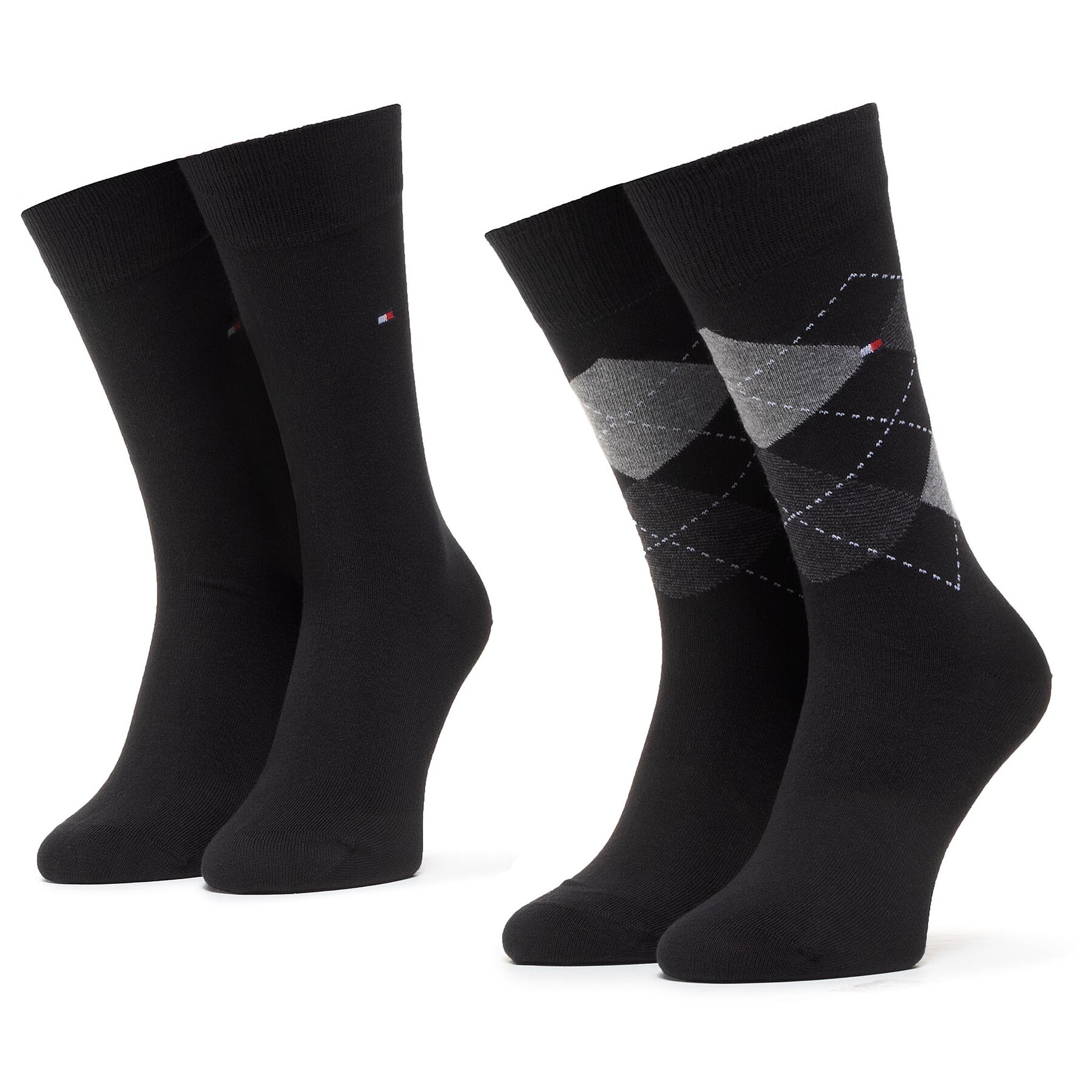 Duge čarape Tommy Hilfiger 100001495 Crna