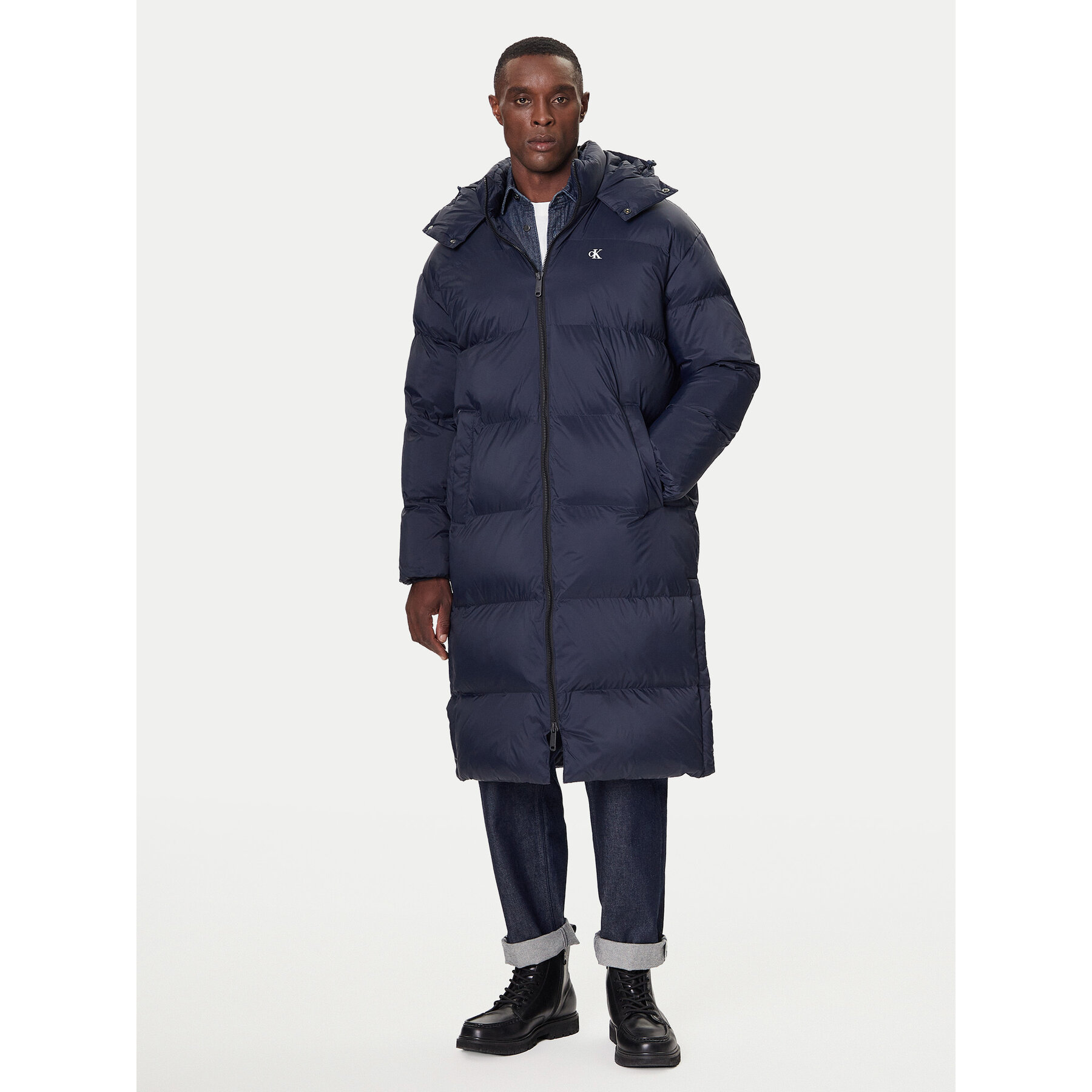 Calvin Klein Jeans Winterjacke LV04RD518G Dunkelblau Regular Fit