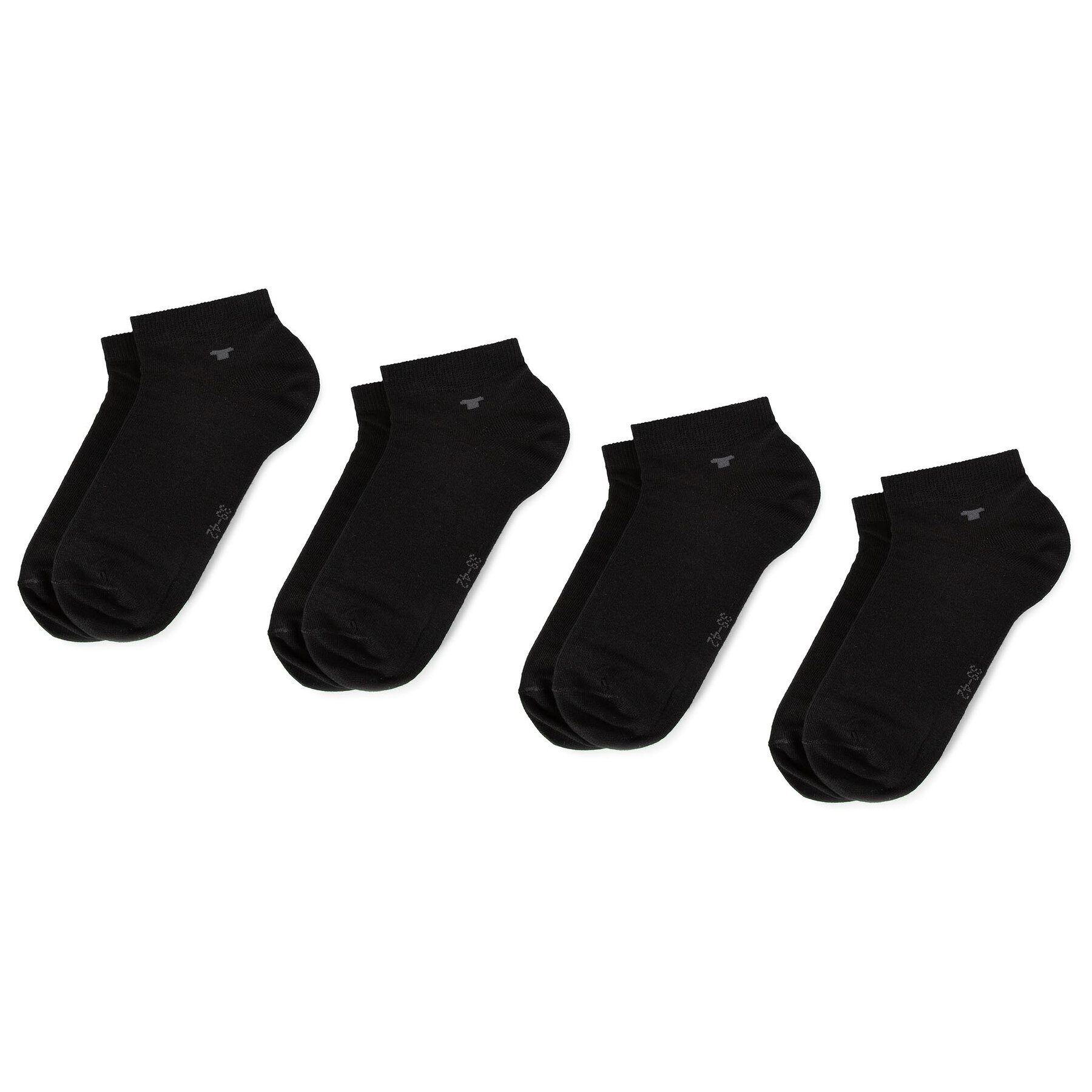 Lot de 4 paires de chaussettes basses unisexe Tom Tailor 9415 Noir