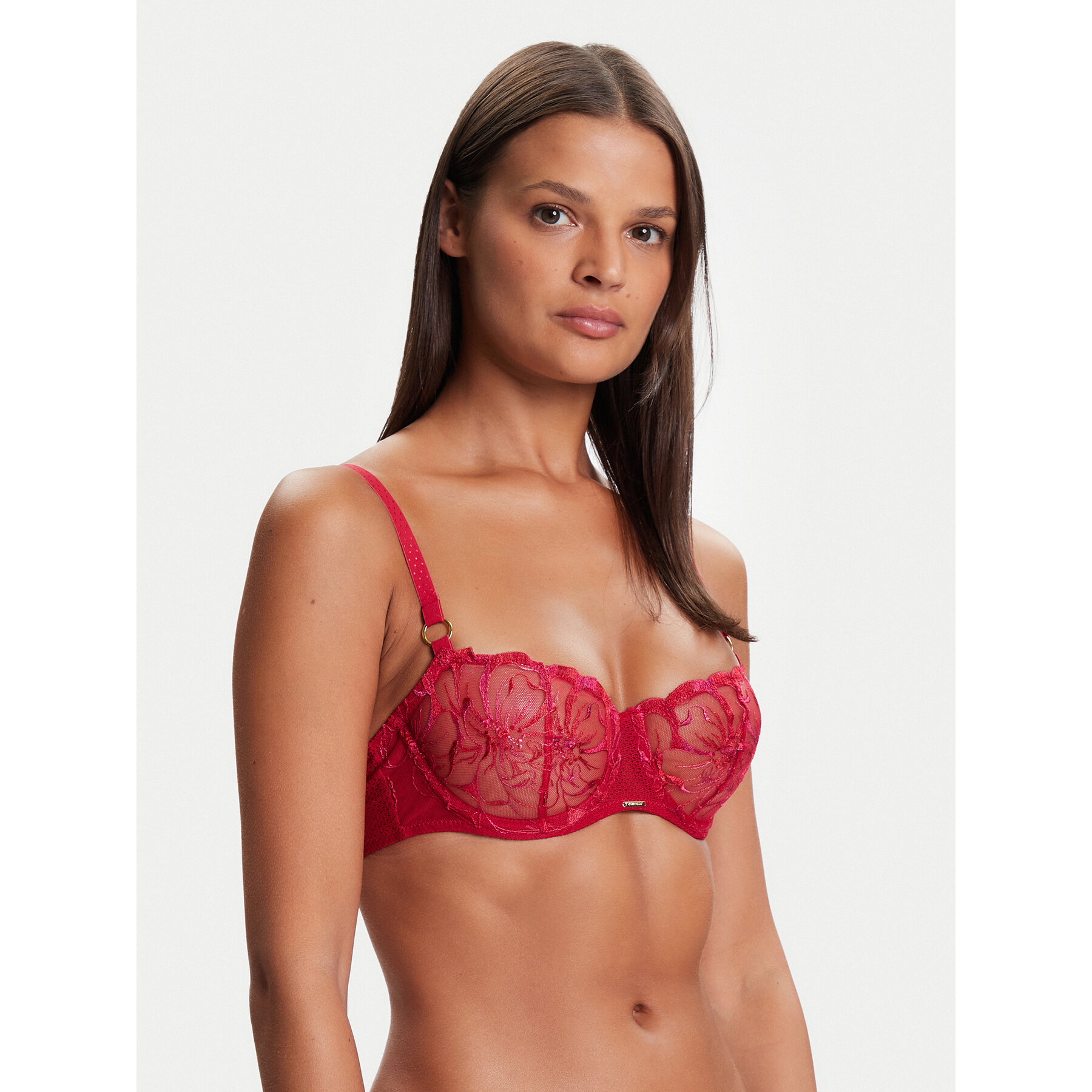 Chantelle Balconette-BH Fleurs C12M50 Rot