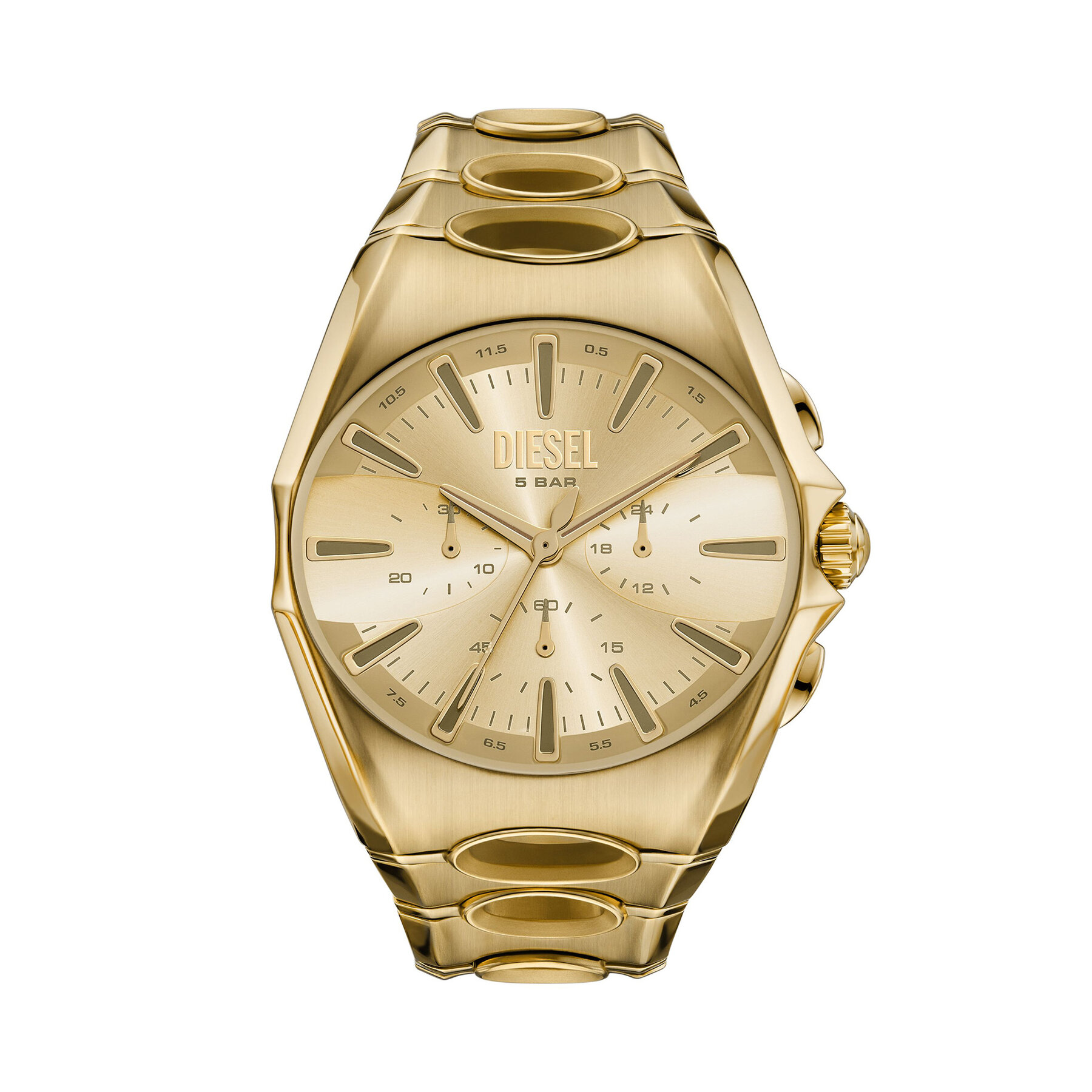 Ročna ura Diesel D-Curve Chronograph DZ4695 Zlata