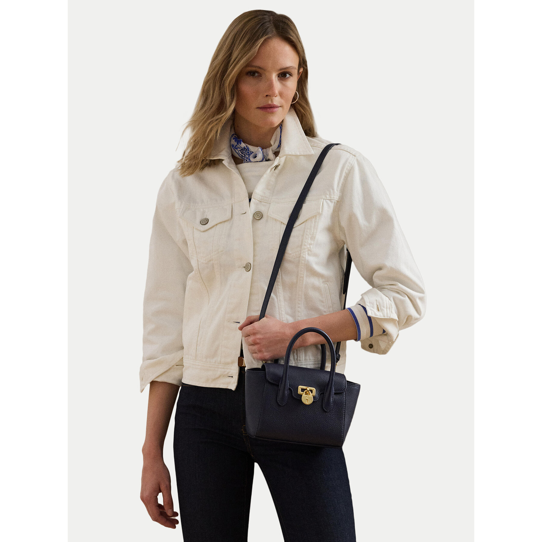 Kabelka LAUREN RALPH LAUREN 431969349003 Tmavomodrá