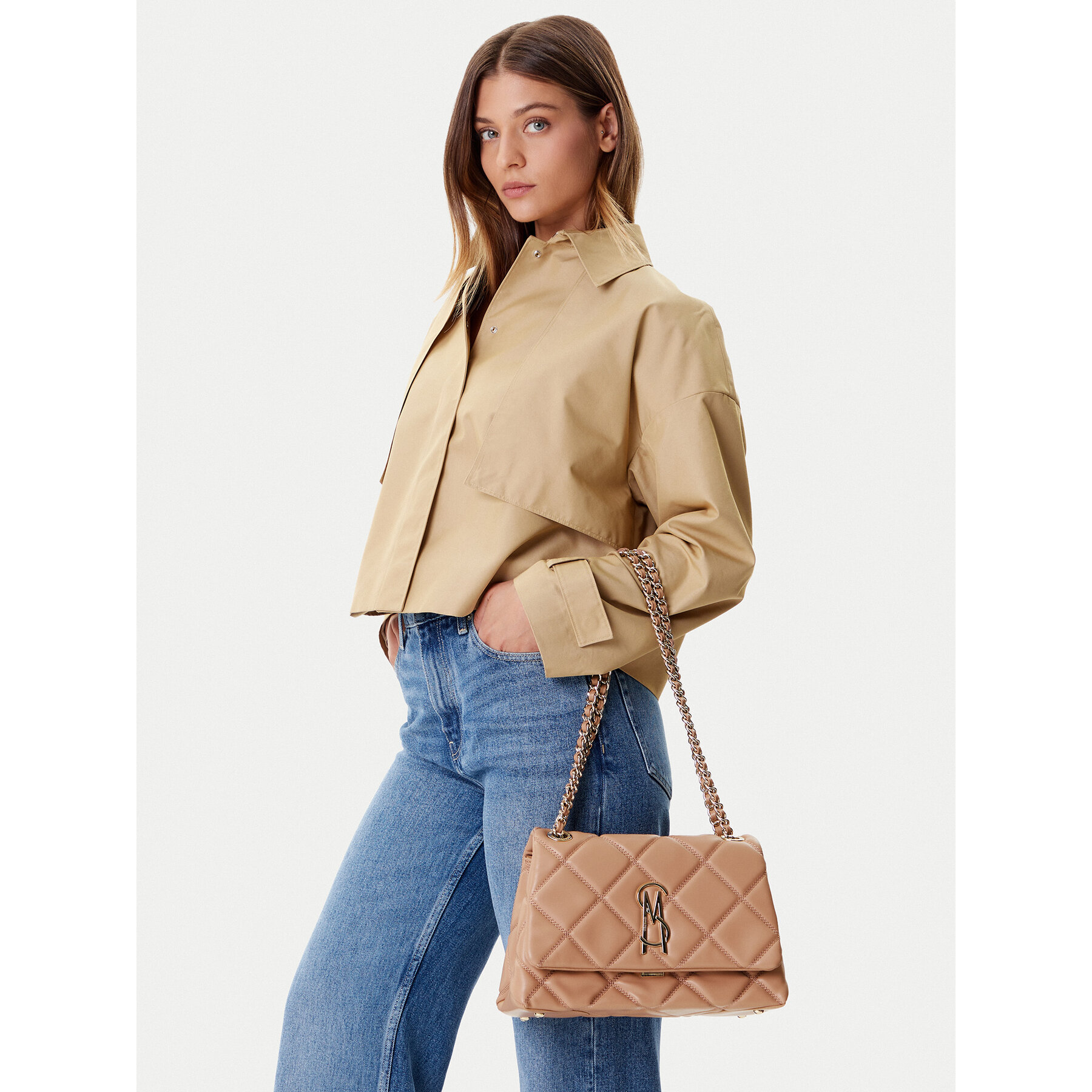 Дамска чанта Steve Madden Bjolene SM13001062 Кафяв