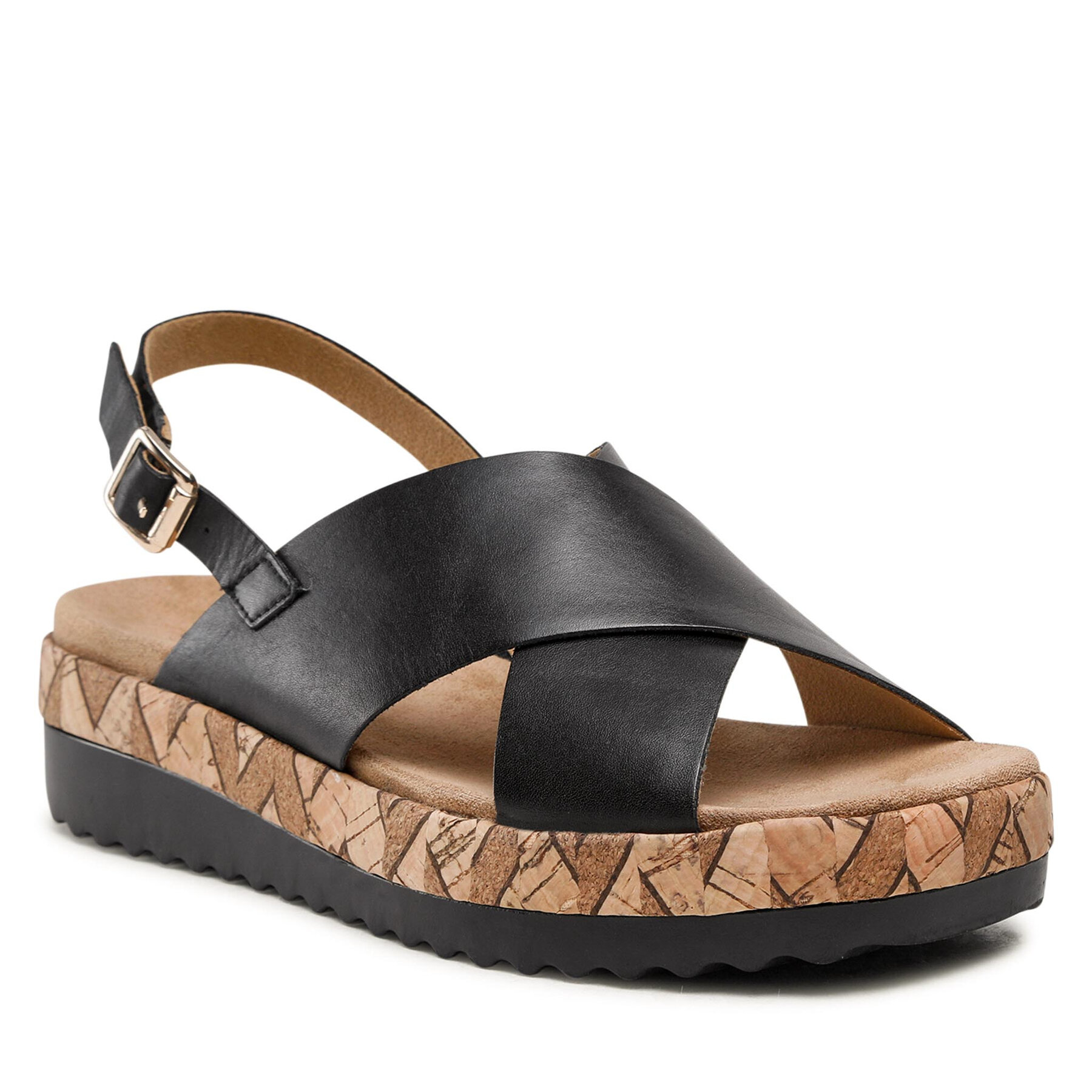 Sandale Caprice 9-28712-28 Black Nappa 022 Caprice imagine noua