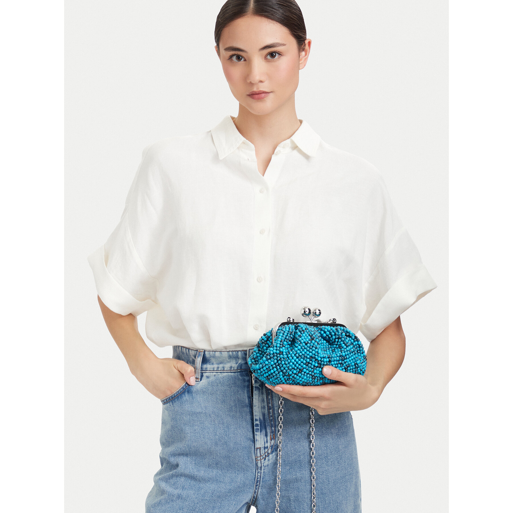 Torbica Weekend Max Mara 2615511085650 Tirkizna