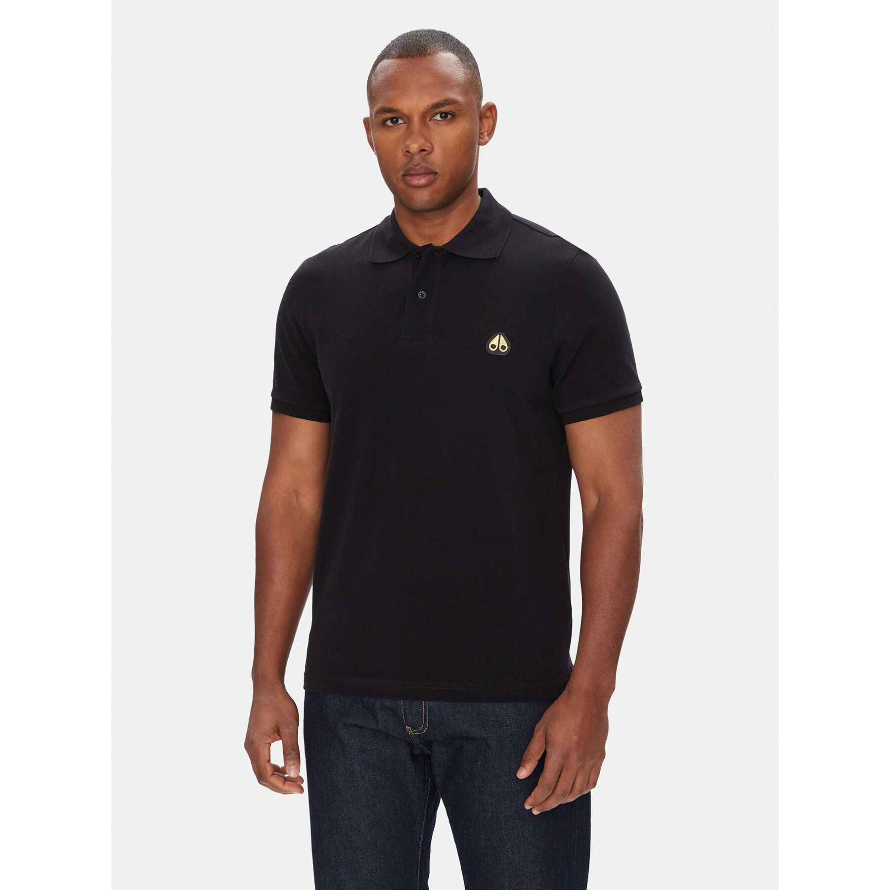 Moose Knuckles Pólóing Everett M34MT712G Fekete Regular Fit