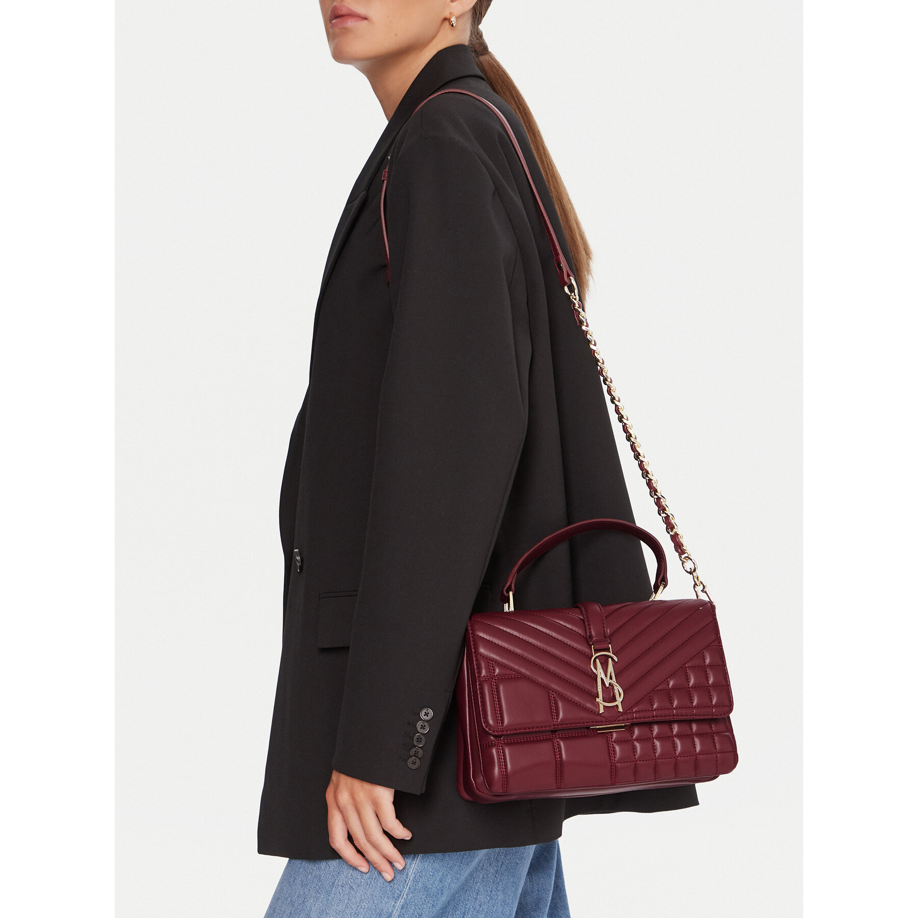 Ročna torba Steve Madden Bplais SM13001817 Bordo rdeča