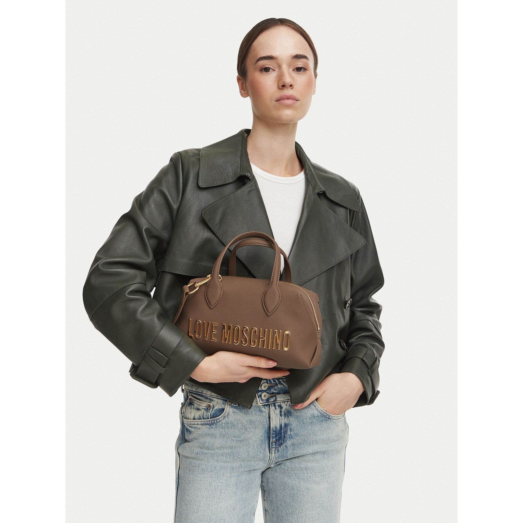 Torbica LOVE MOSCHINO JC4252PP0PKD0203 Smeđa