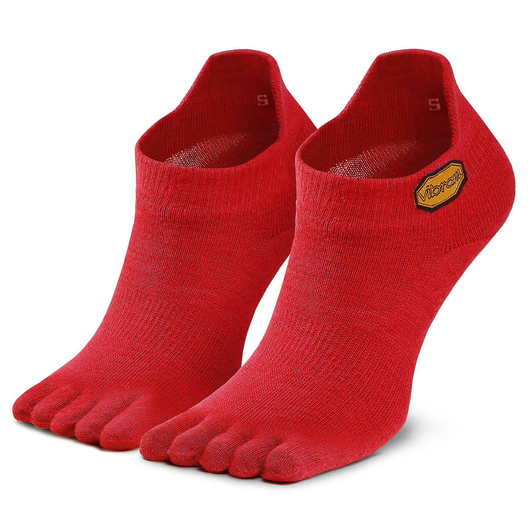 Chaussettes basses unisex Vibram Fivefingers Athletic No Show S18N04 Rouge