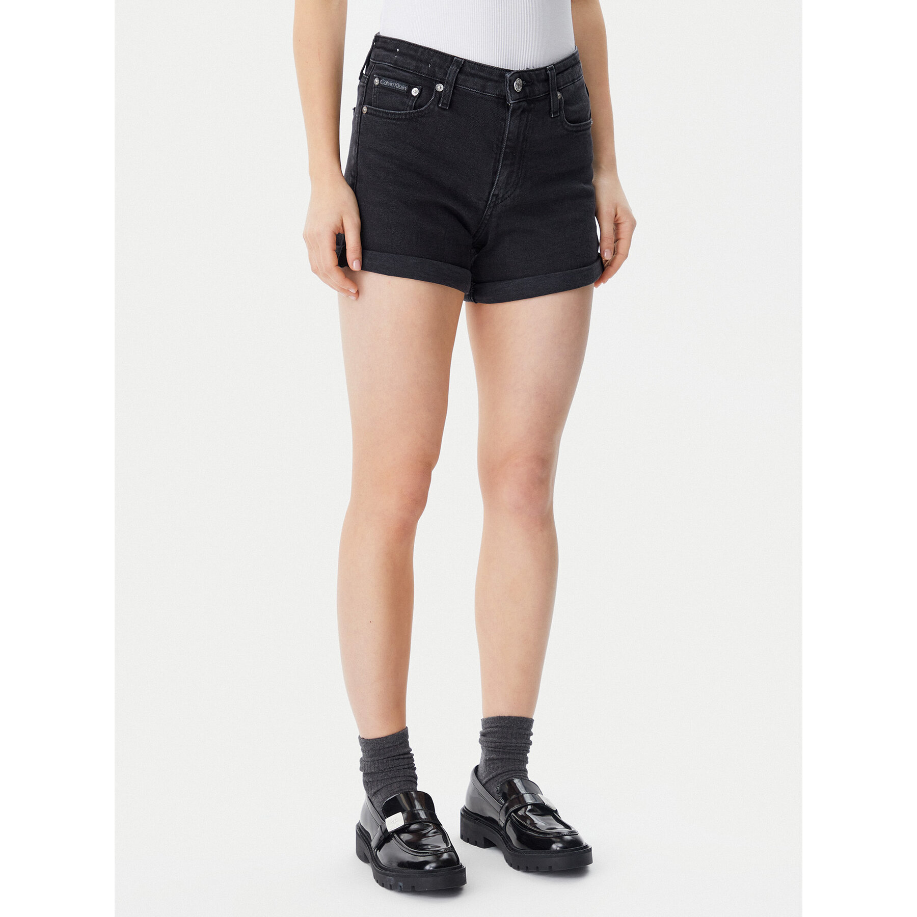 Calvin Klein Jeans Jeansshorts J20J225161 Schwarz Regular Fit