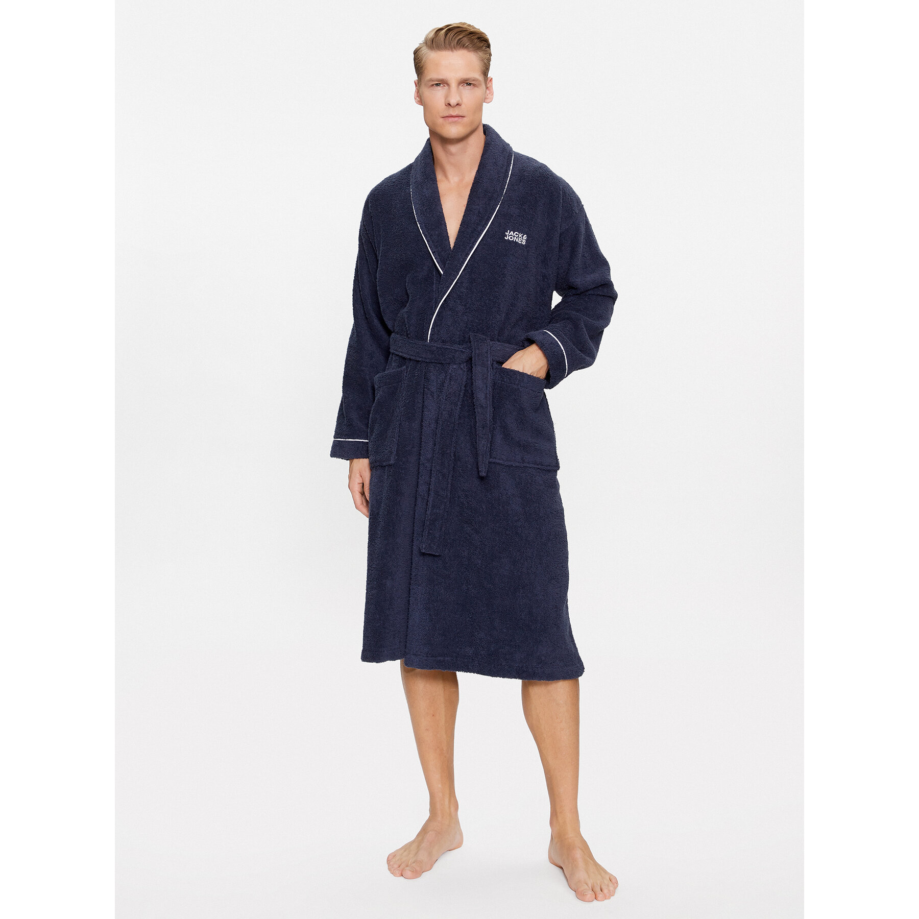Jack & Jones Chalatas 12245342 Tamsiai mėlyna