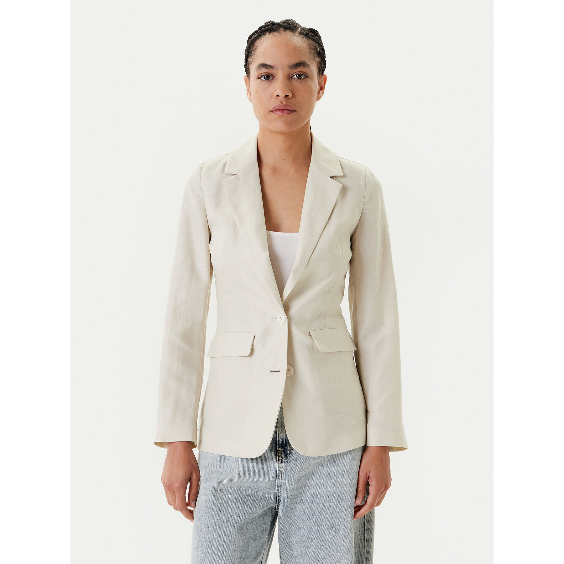 United Colors Of Benetton Sakko 25BVDW036 Beige Regular Fit