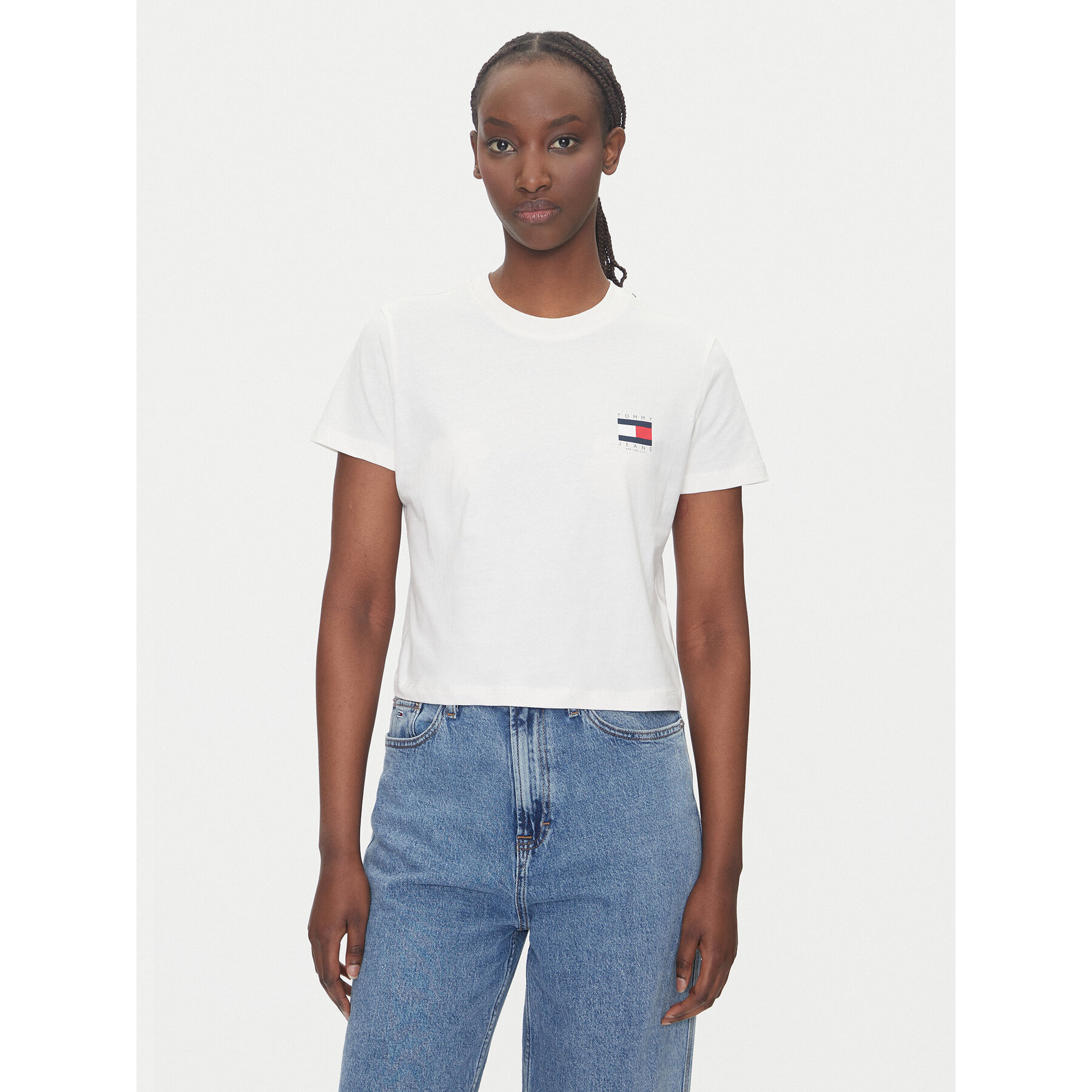 Tommy Jeans Póló DW0DW21423 Fehér Regular Fit