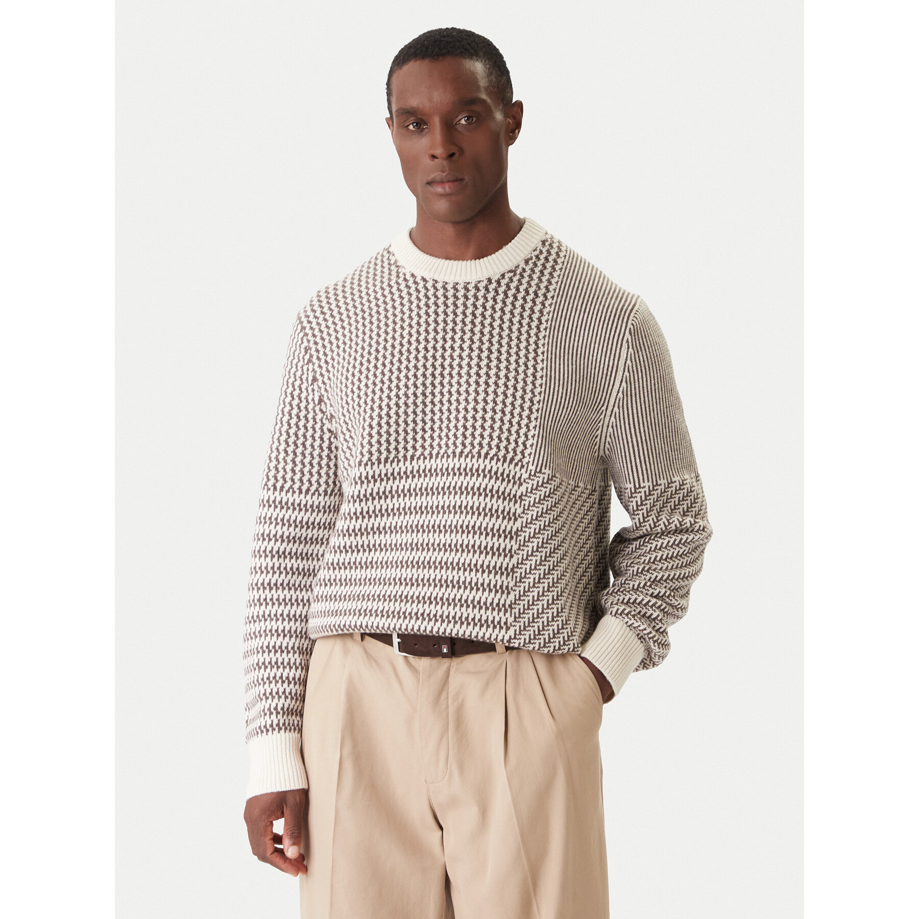 Calvin Klein Pullover LV04LD306G Beige Regular Fit