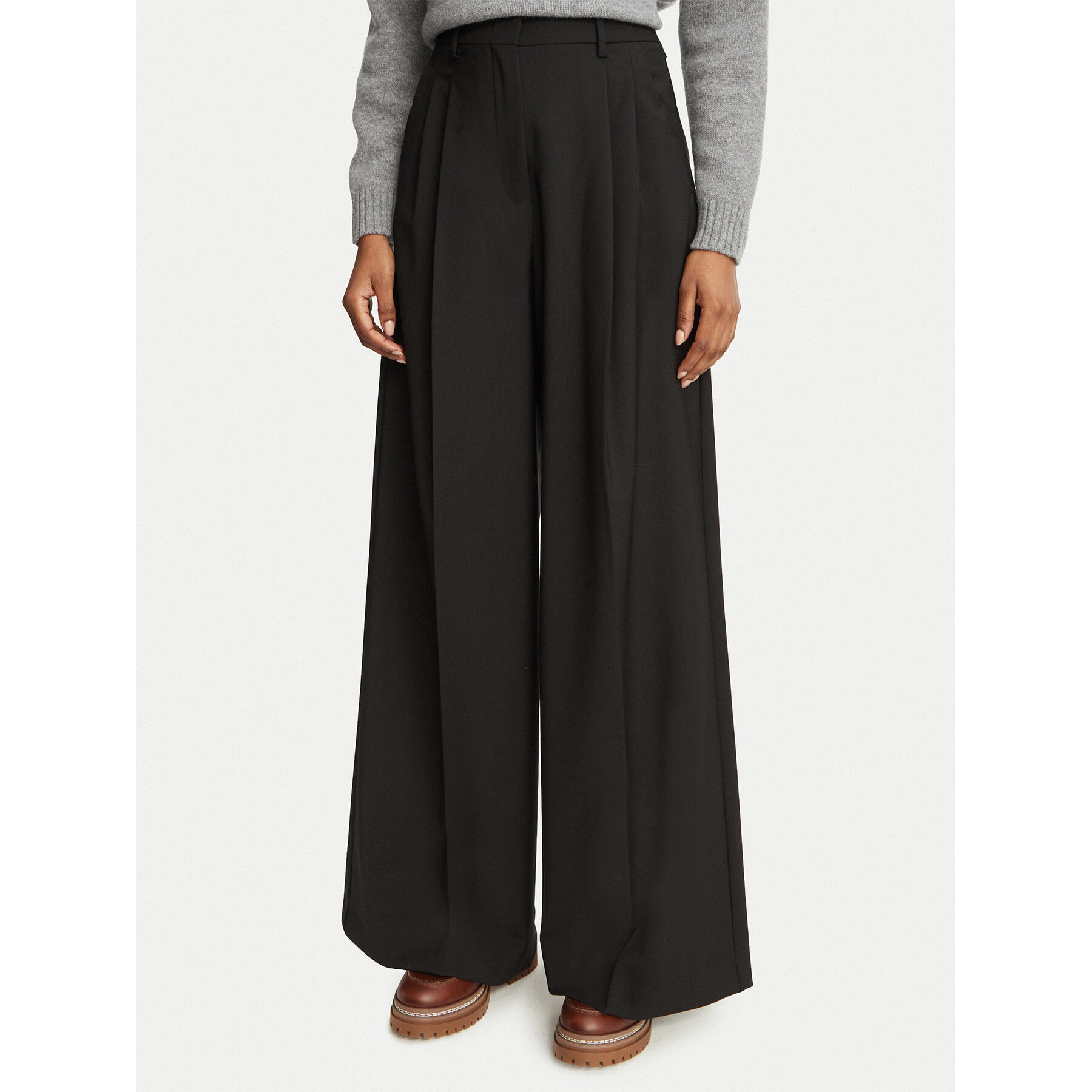 Weekend Max Mara Stoffhose Adelfi 2625136032 Schwarz Regular Fit
