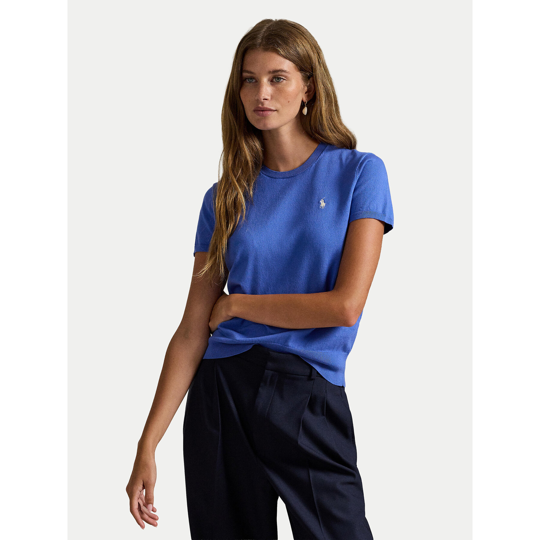 Polo Ralph Lauren Póló 211971872500 Kék Slim Fit