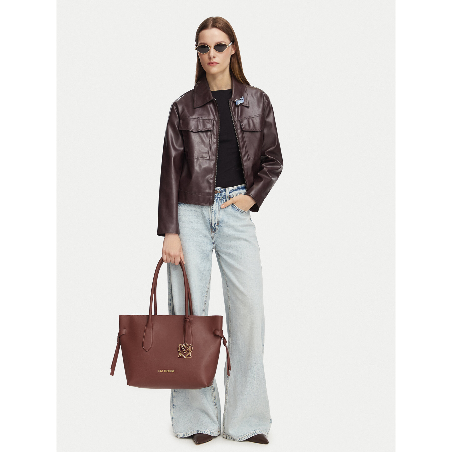 Kabelka LOVE MOSCHINO JC4059PP1PLL0200 Hnedá