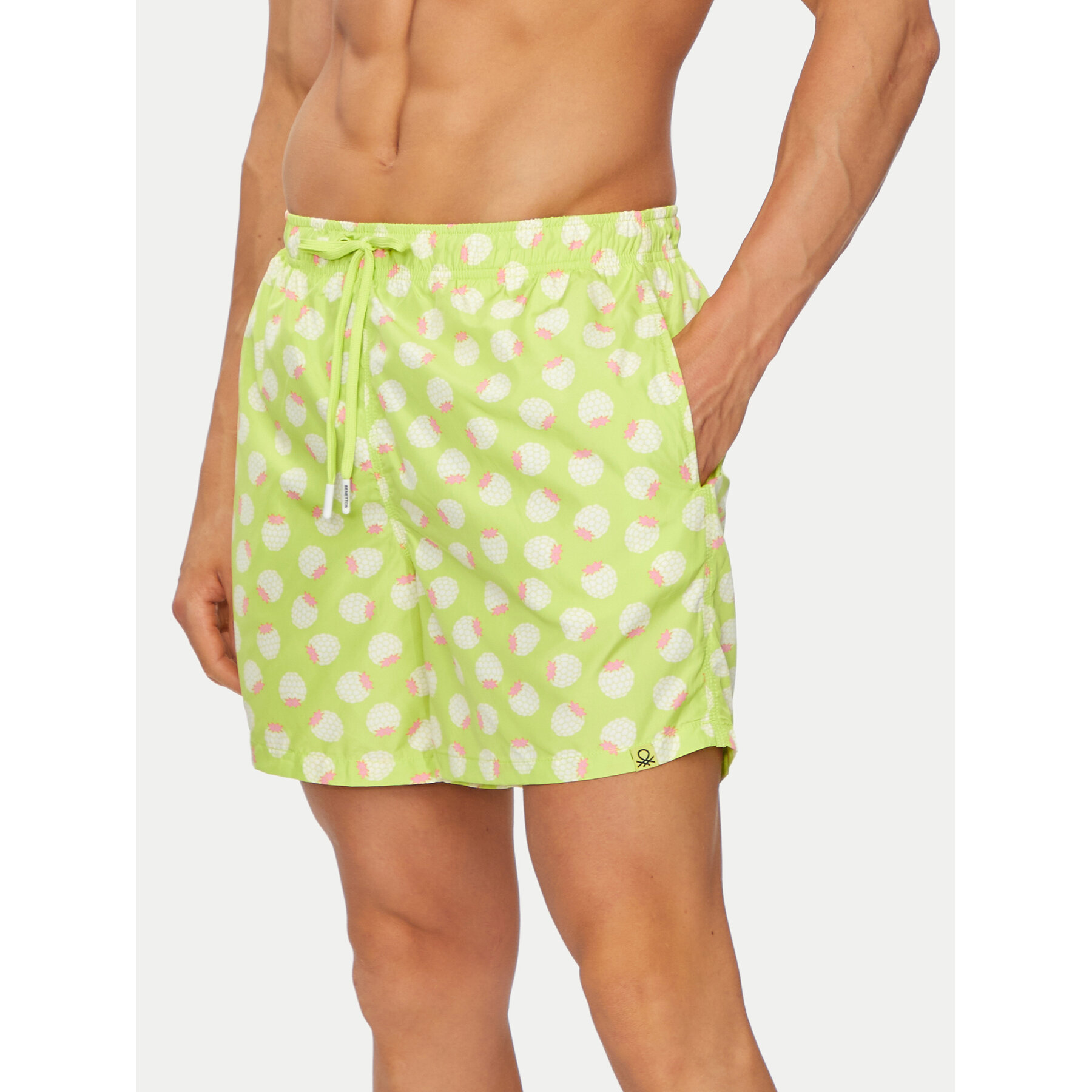 United Colors Of Benetton Badeshorts 54MX6X00R Grün Regular Fit