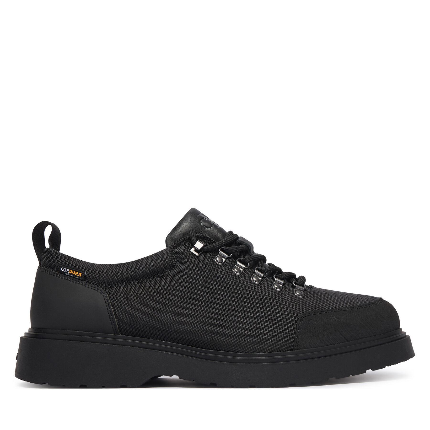 Īsi apavi Calvin Klein Combat Hiking Shoe Mix Mat Wl HM0HM02248 Melns