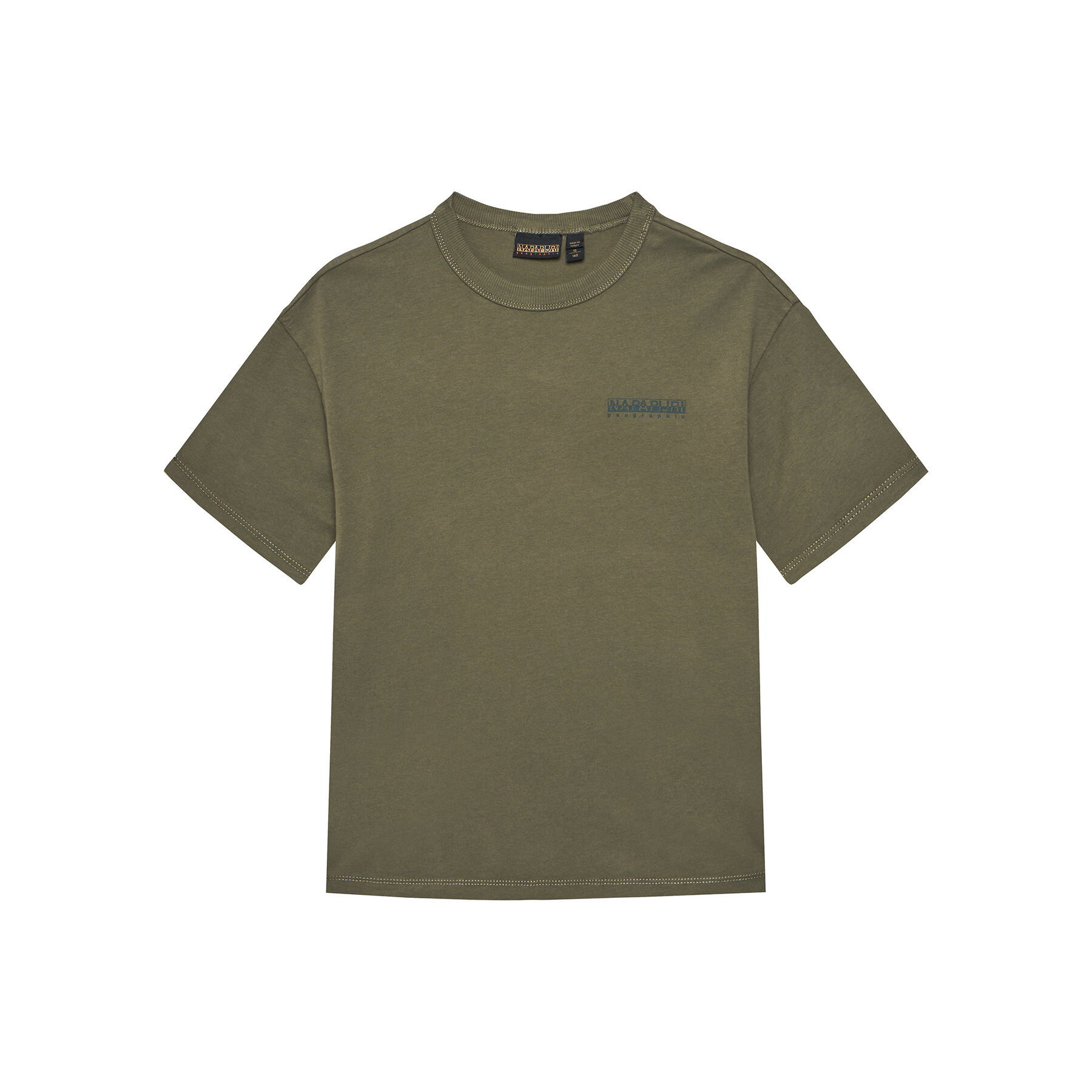 Napapijri T-shirt S-Ahr NP0A88ZO D Verde Regular Fit