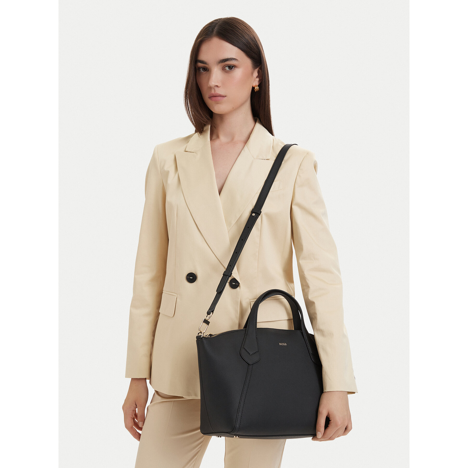 Geantă BOSS Lenah M 50563396 Negru
