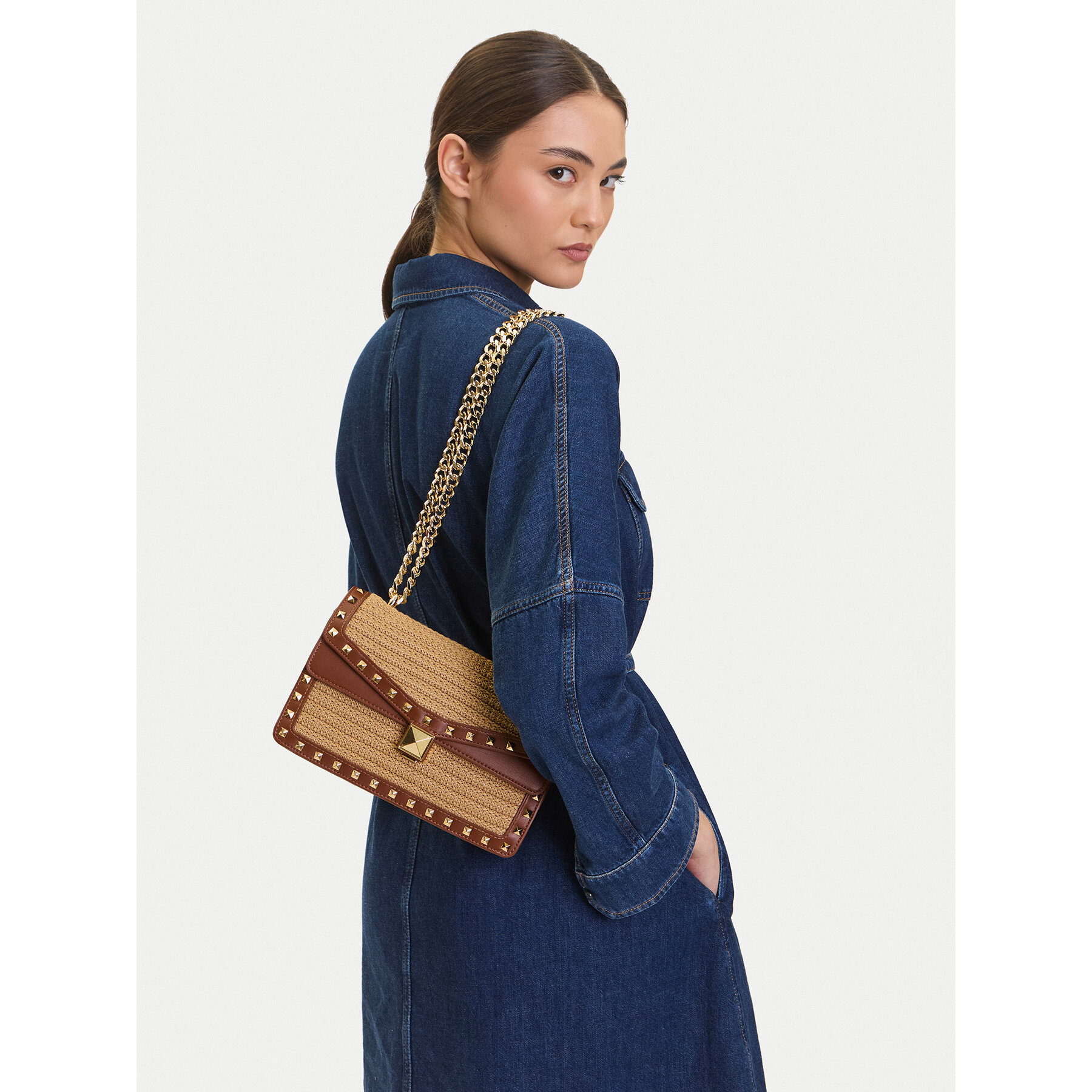 Дамска чанта Steve Madden Bcavet SM13001778 Кафяв