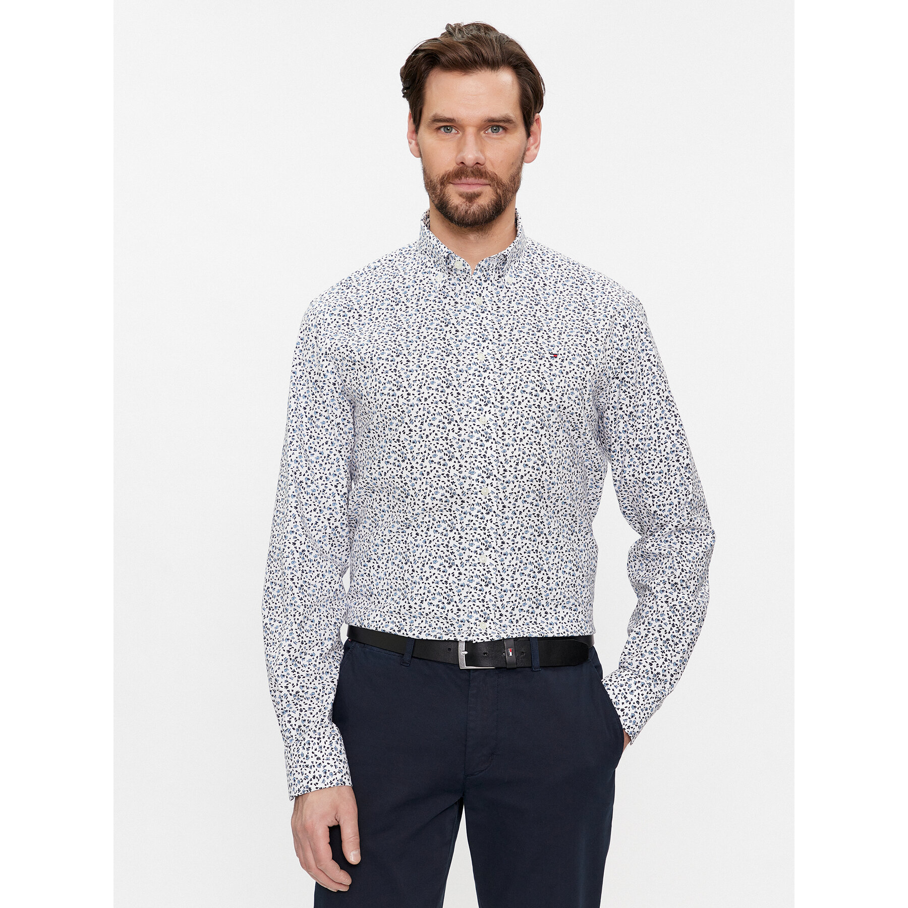 Tommy Hilfiger Hemd MW0MW33827 Blau Regular Fit