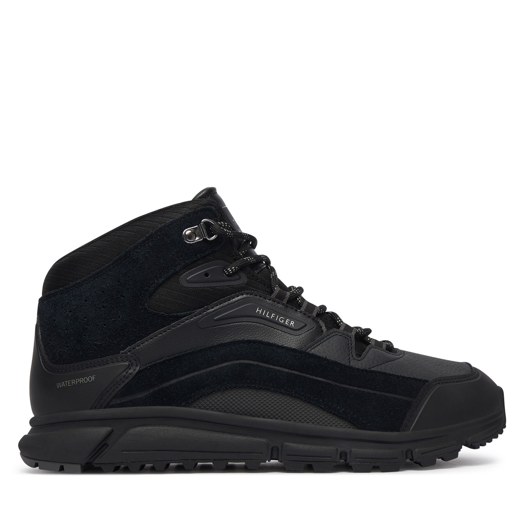 Trappers Tommy Hilfiger Hilfiger Wp Mix Chukka Runner FM0FM06022 Negru