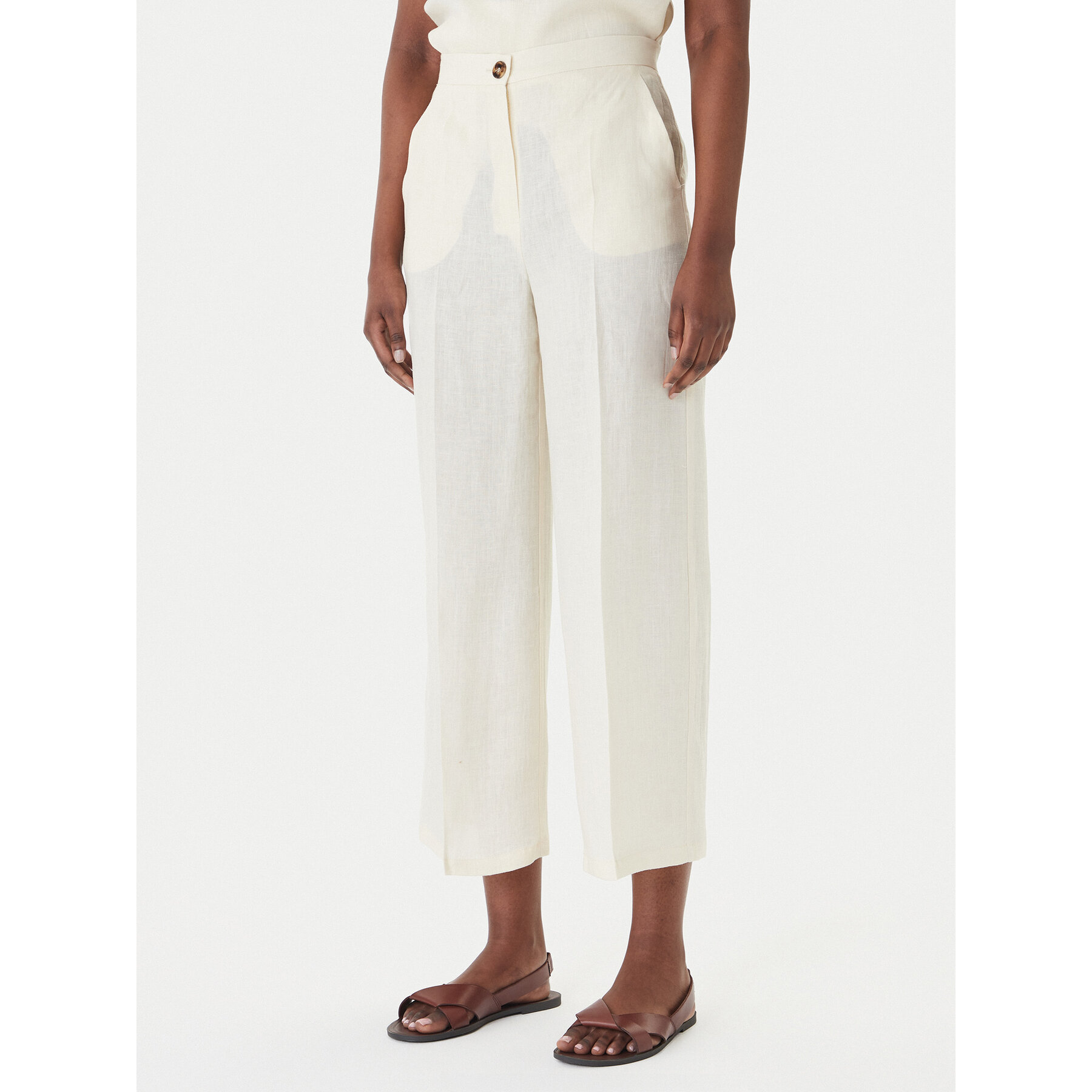 Marella Culottes Emme by Marella Clava 2615131182 Creme Regular Fit