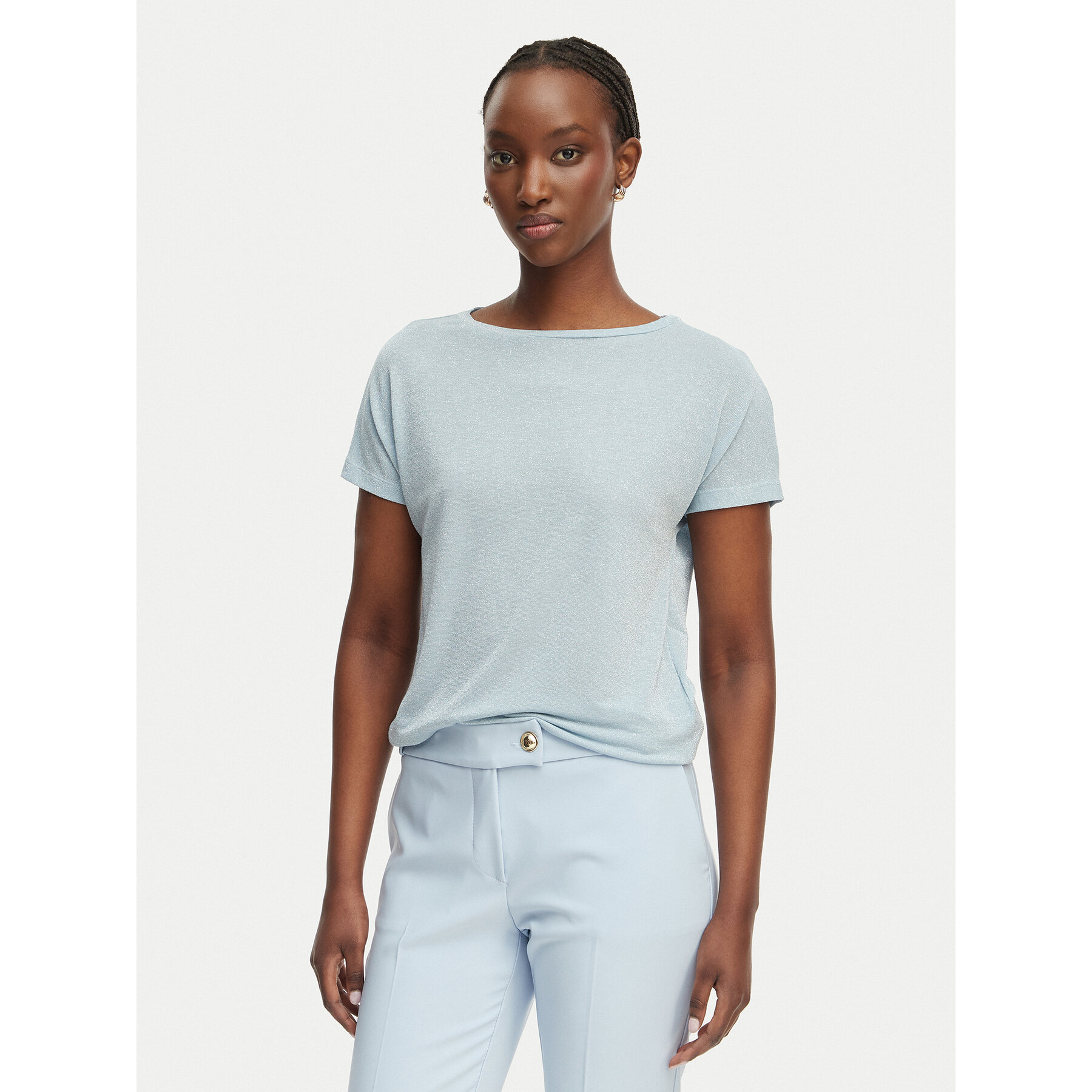 Marella Bluse Emme by Marella Accorta 2615971052 Hellblau Regular Fit