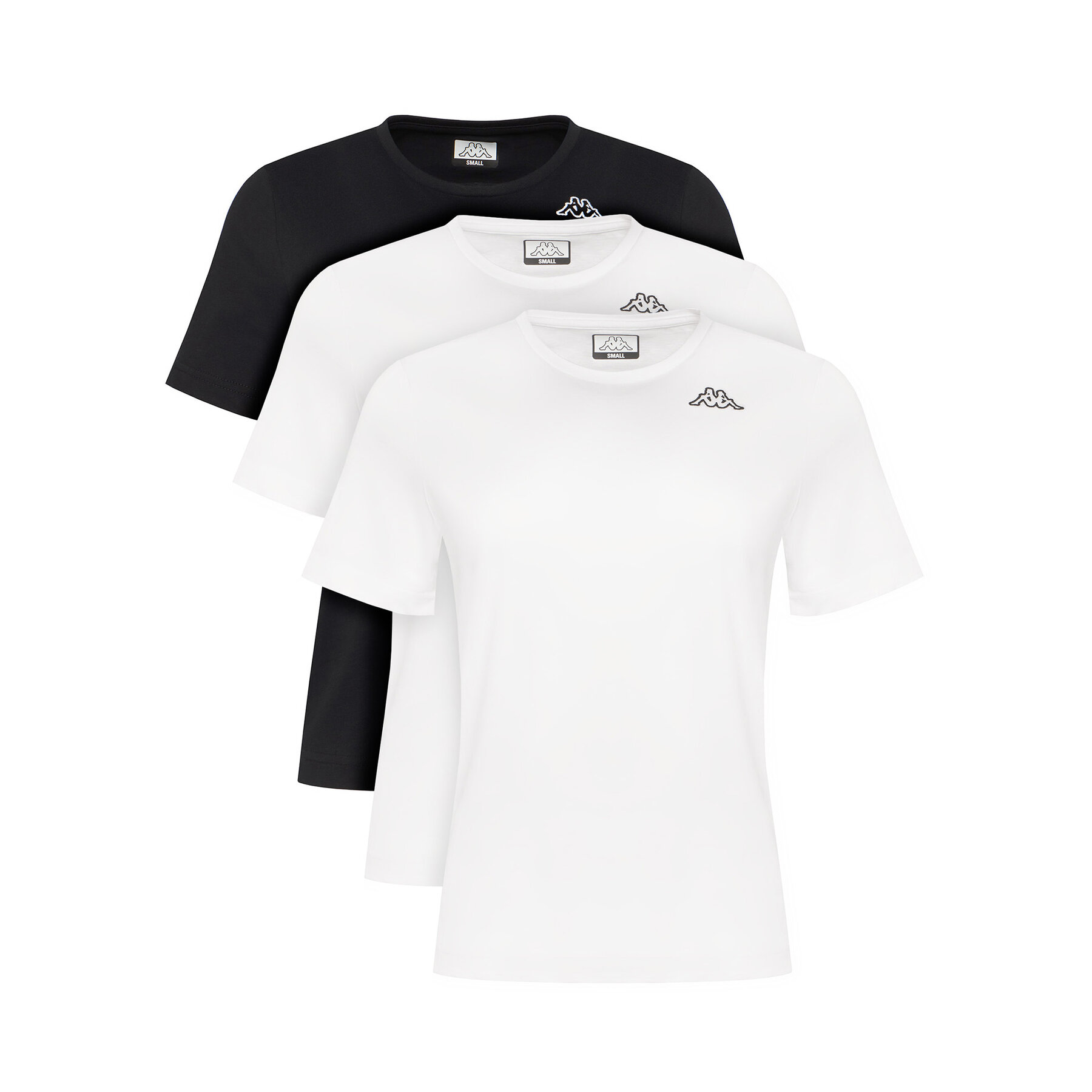 Kappa Komplet t-shirt majic﻿ Logo Sylvie 38277LW Črna Regular Fit