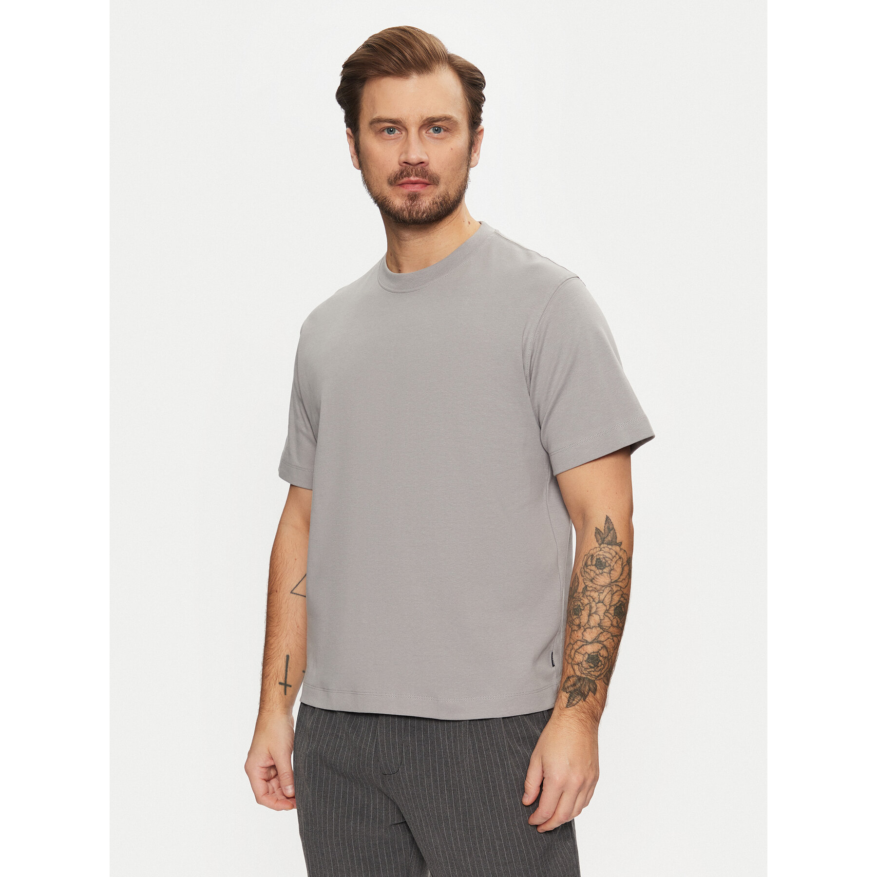Jack & Jones T-Shirt Urban Edge 12254412 Γκρι Loose Fit